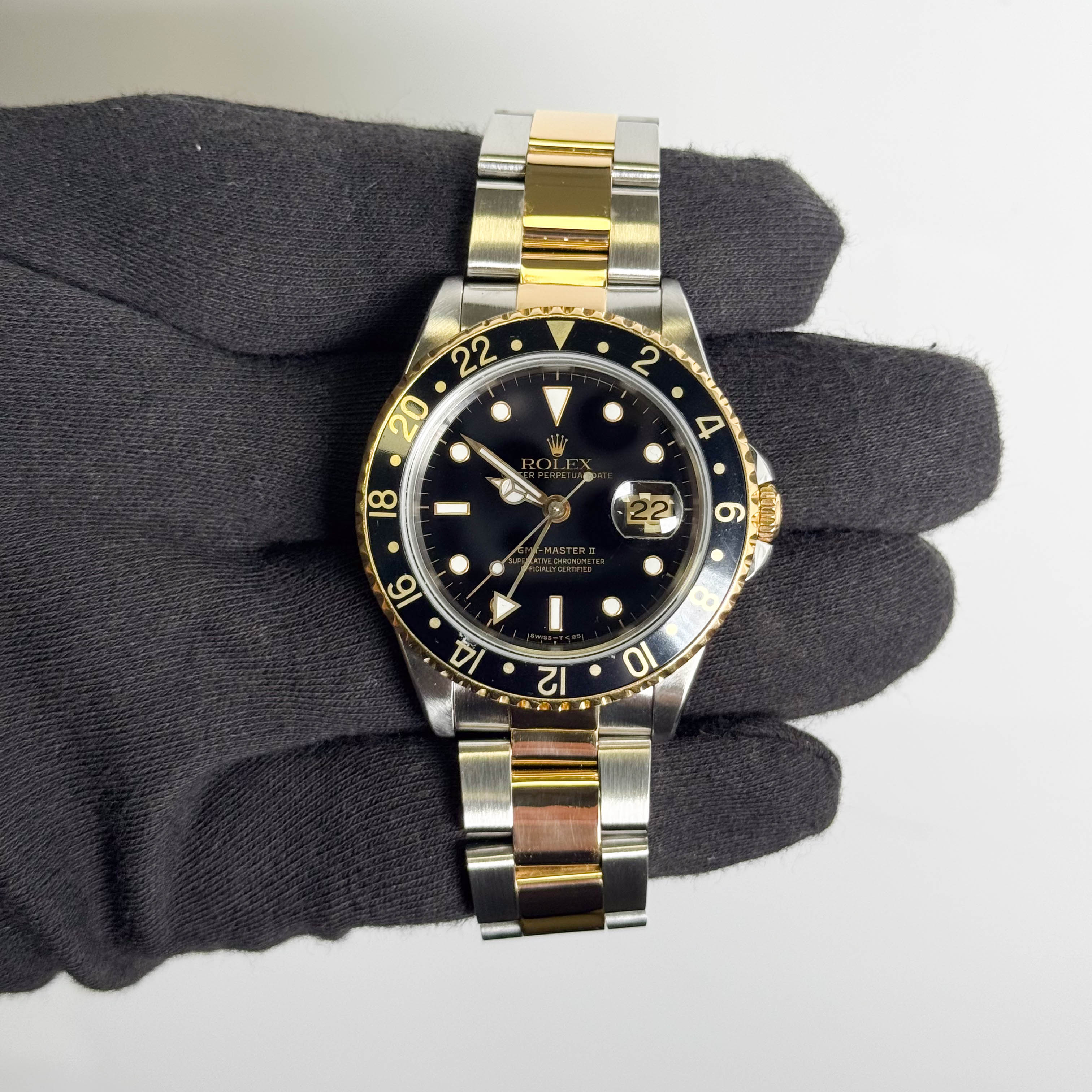 Rolex GMT-Master II 40mm Black Dial Watch Ref# 16713