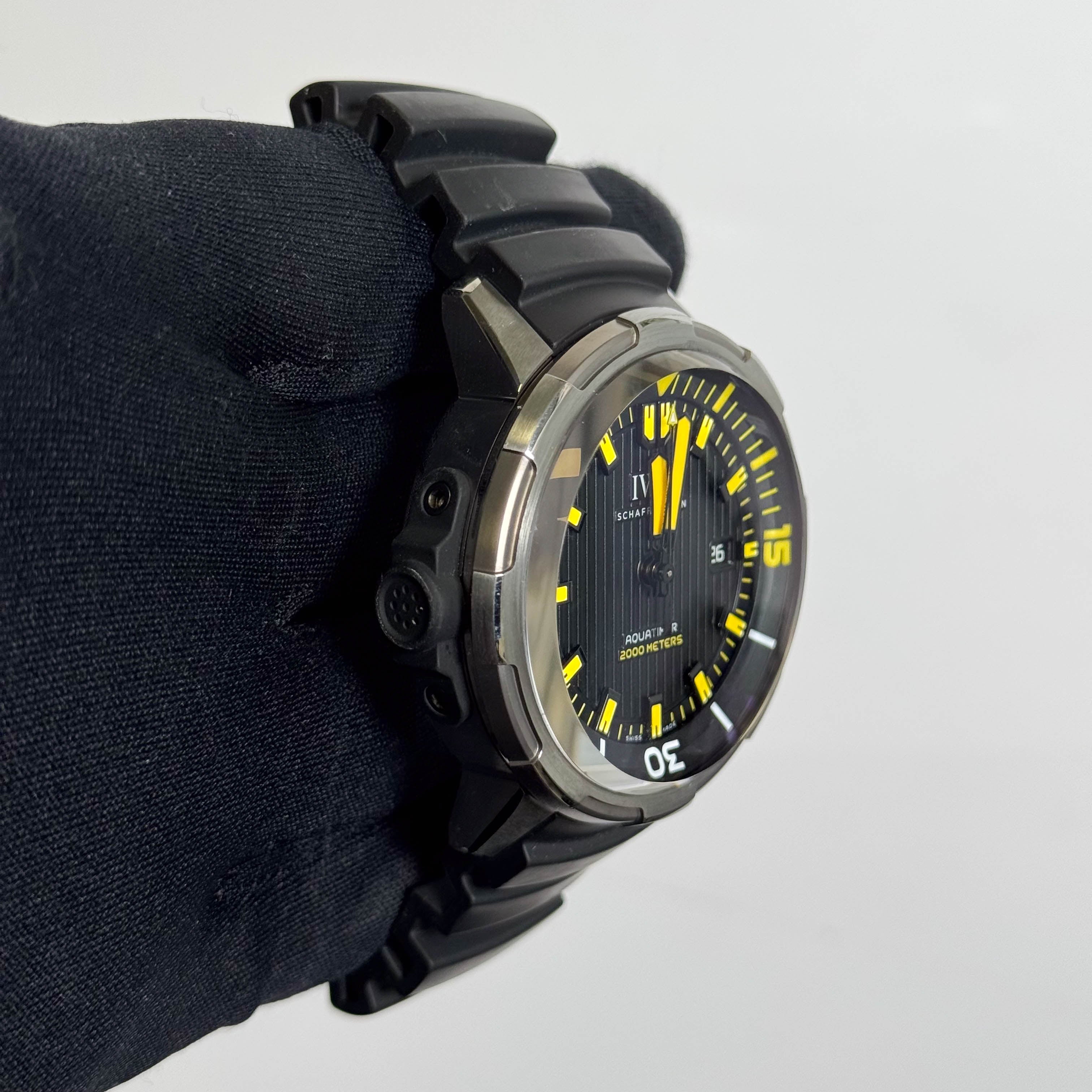 IWC Aquatimer 46mm Black Dial Watch Ref# IW358001 - Happy Jewelers Fine Jewelry Lifetime Warranty