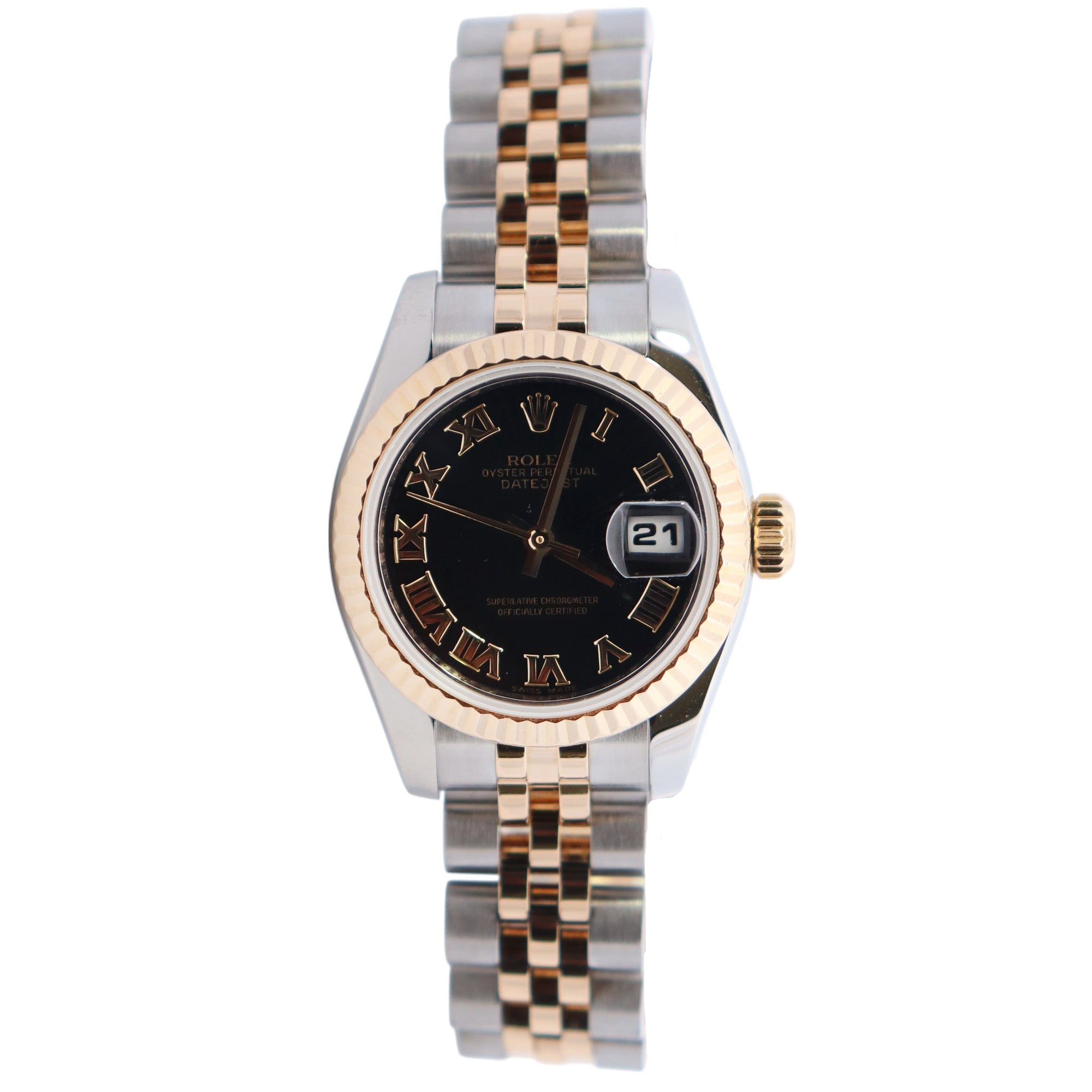 Rolex Datejust 26mm Black Dial Watch Ref# 179173 - Happy Jewelers Fine Jewelry Lifetime Warranty