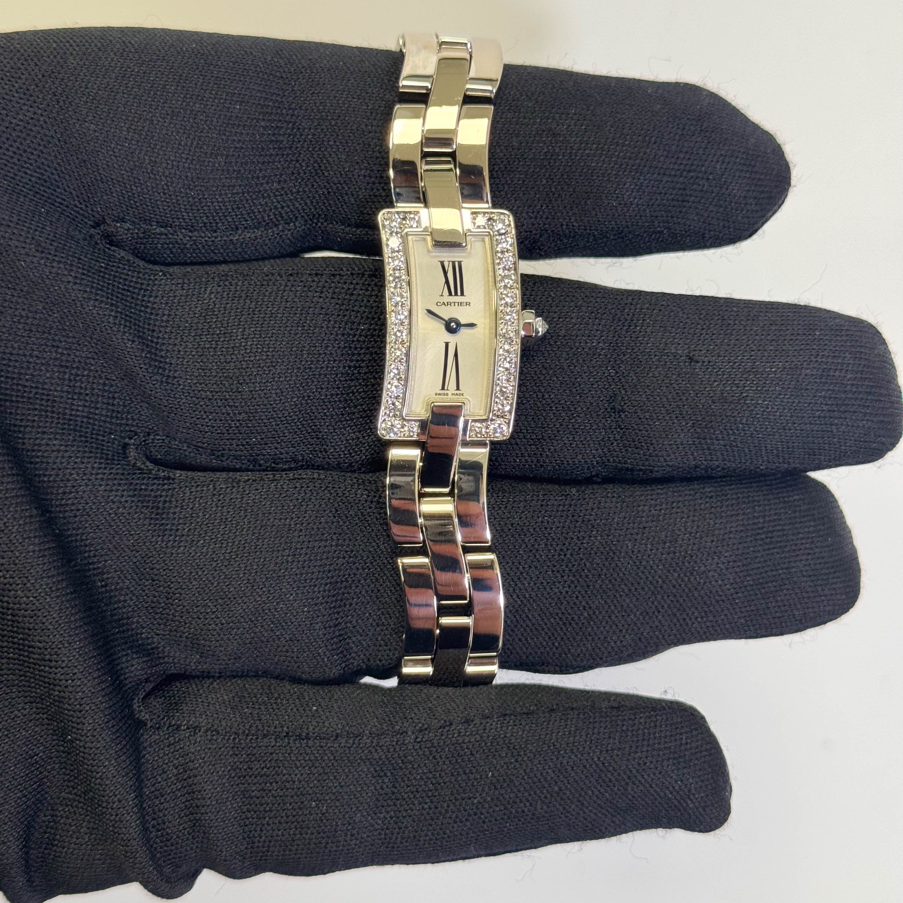 Cartier Ballerine 23x14mm Silver Dial Watch Ref# WG40033J