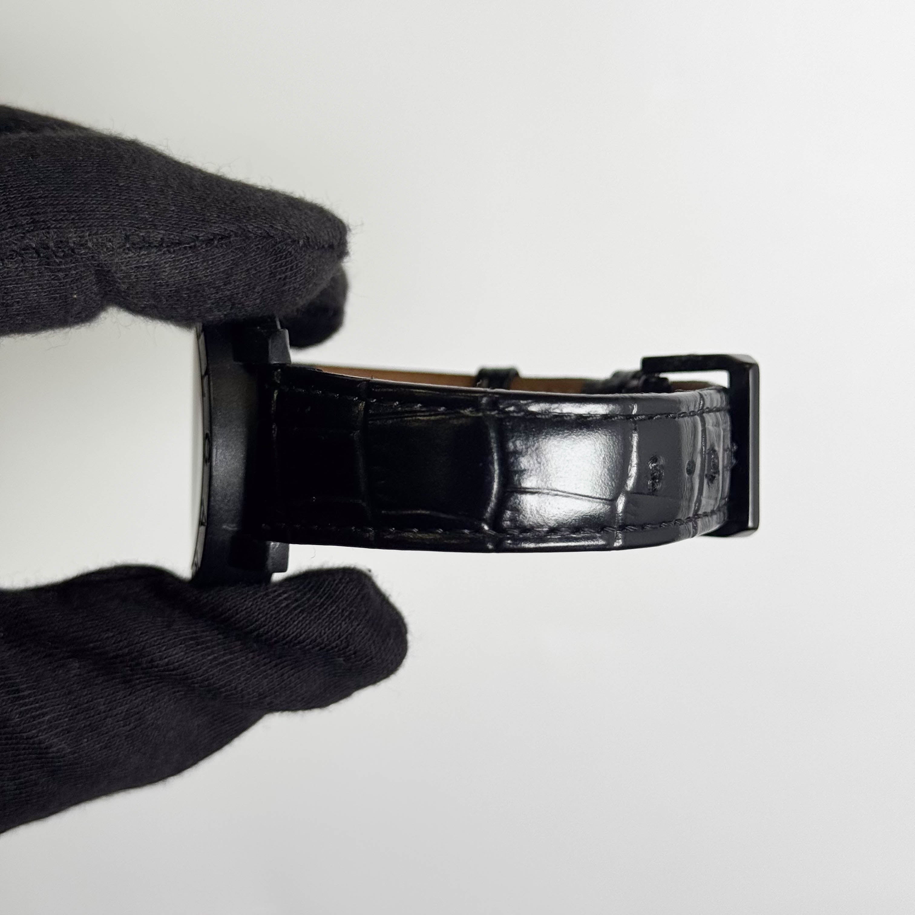 Bvlgari Carbongold 40mm Black Dial Watch Ref# BB40CL