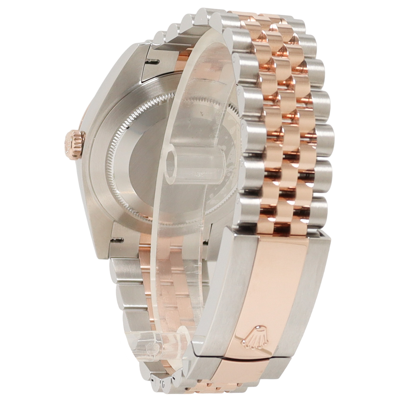 Rolex Datejust Two Tone Rose Gold & Steel 41mm White MOP Diamond Dial Watch Reference#: 126331 - Happy Jewelers Fine Jewelry Lifetime Warranty