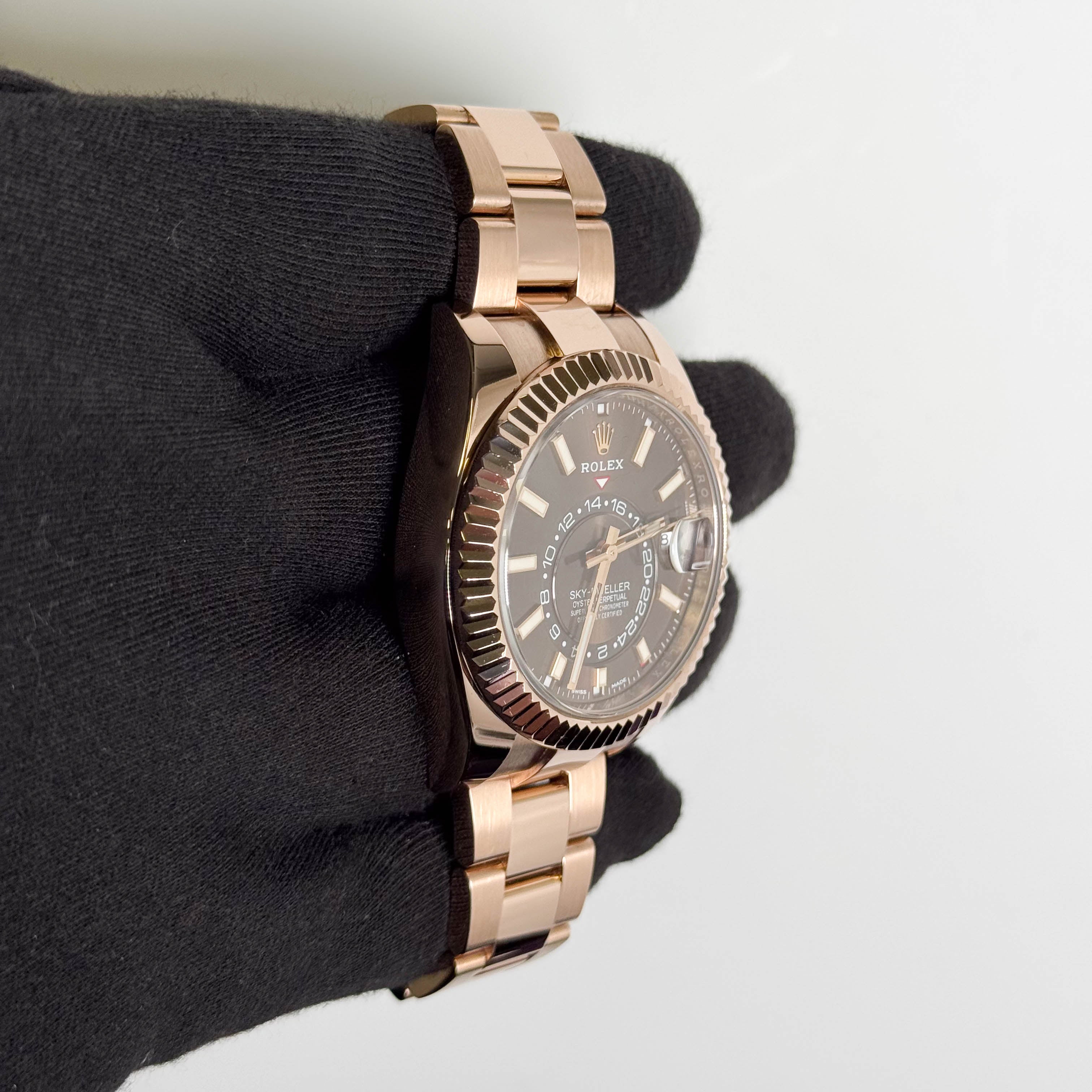 Rolex Sky-Dweller 42mm Chocolate Dial Watch Ref# 326935