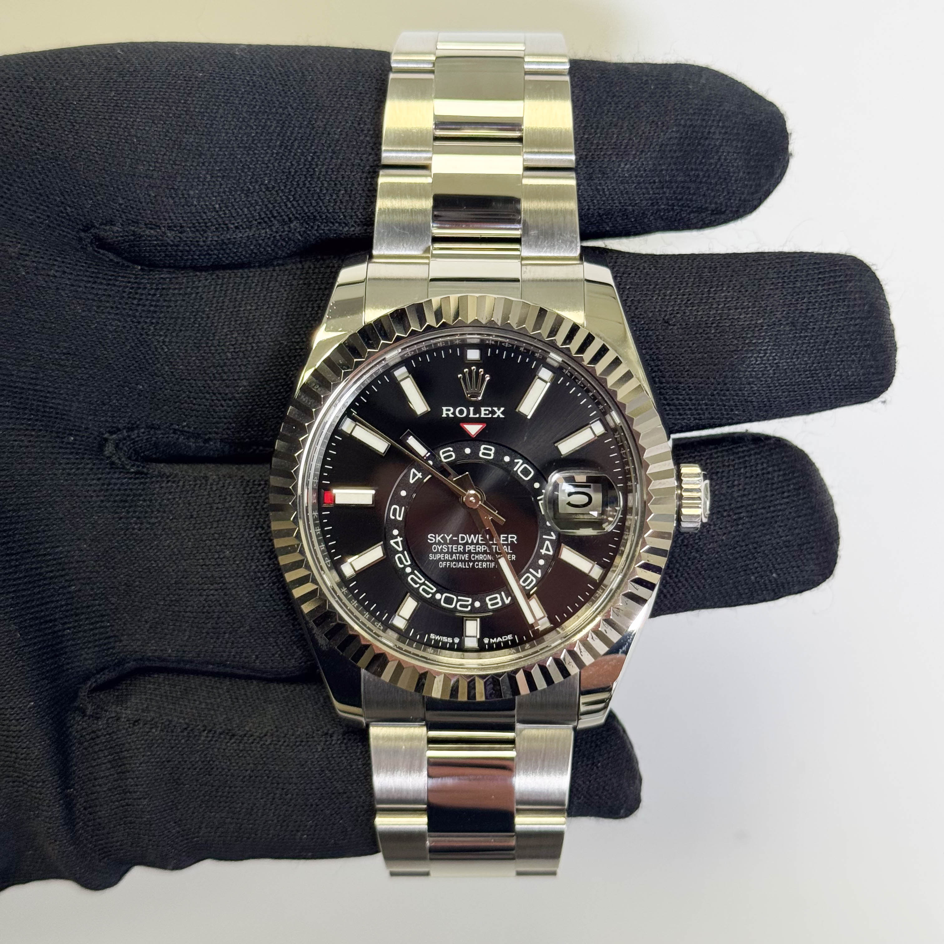 Rolex Sky-Dweller 42mm Black Dial Watch Ref# 336934 - Happy Jewelers Fine Jewelry Lifetime Warranty
