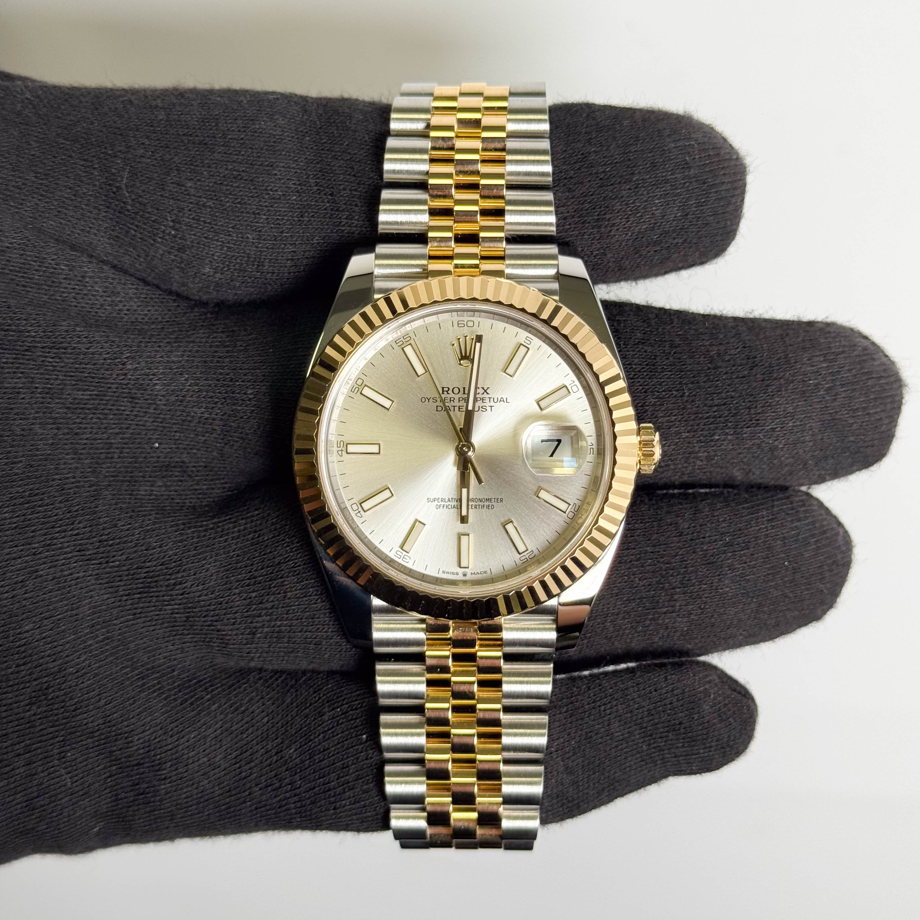 Rolex Datejust 41mm Silver Dial Watch Ref# 126333