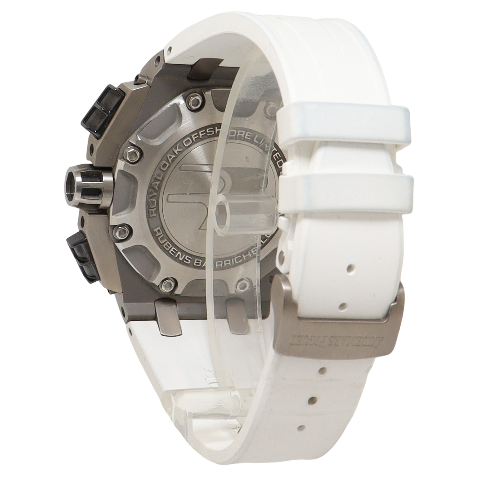 Audemars Piguet Royal Oak Stainless Steel 44mm White & Black Chronograph Dial Watch Reference#: 26078IO.OO.D001VS.01 - Happy Jewelers Fine Jewelry Lifetime Warranty