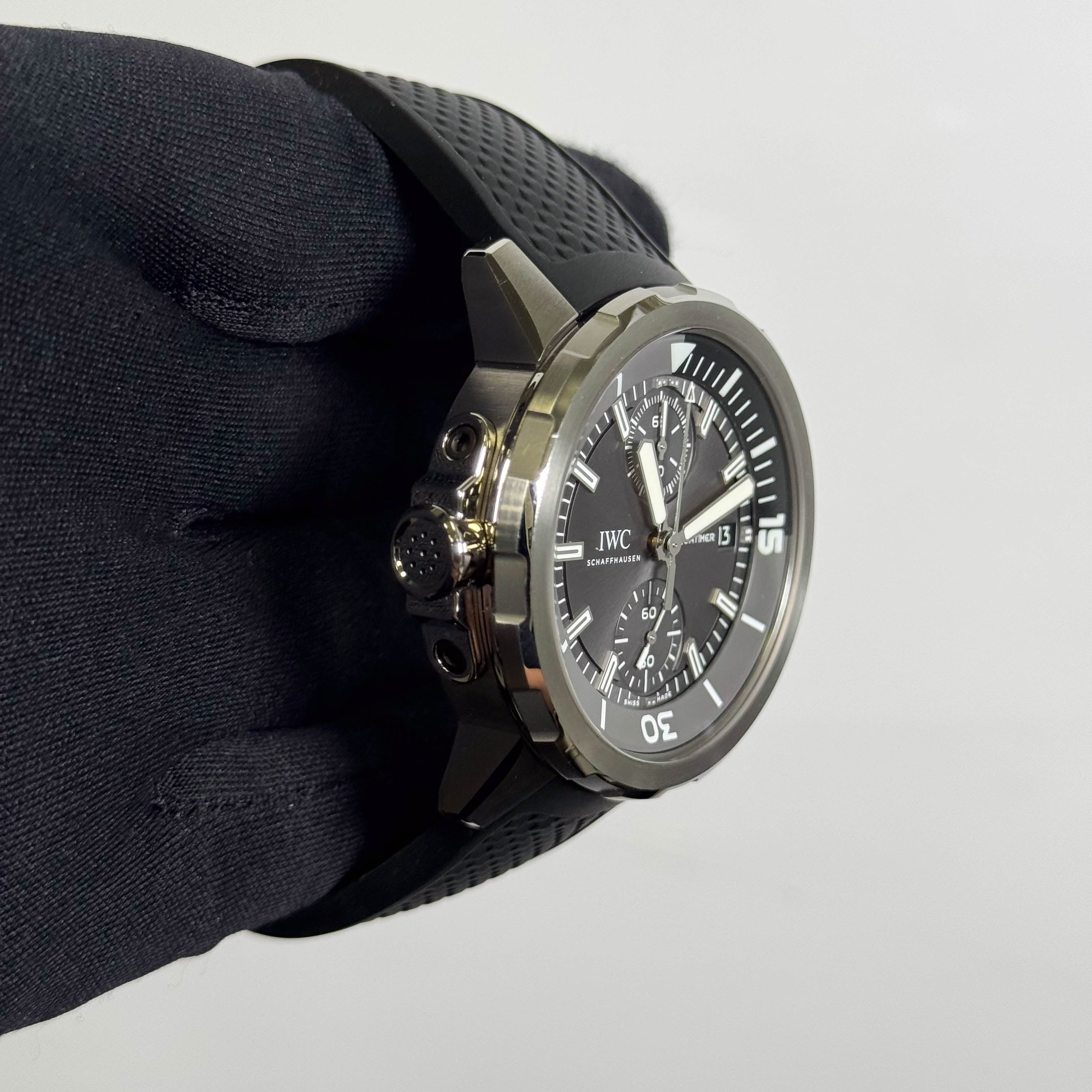 IWC Aquatimer Shark Edition 44mm Grey Dial Watch Ref# IW379506 - Happy Jewelers Fine Jewelry Lifetime Warranty