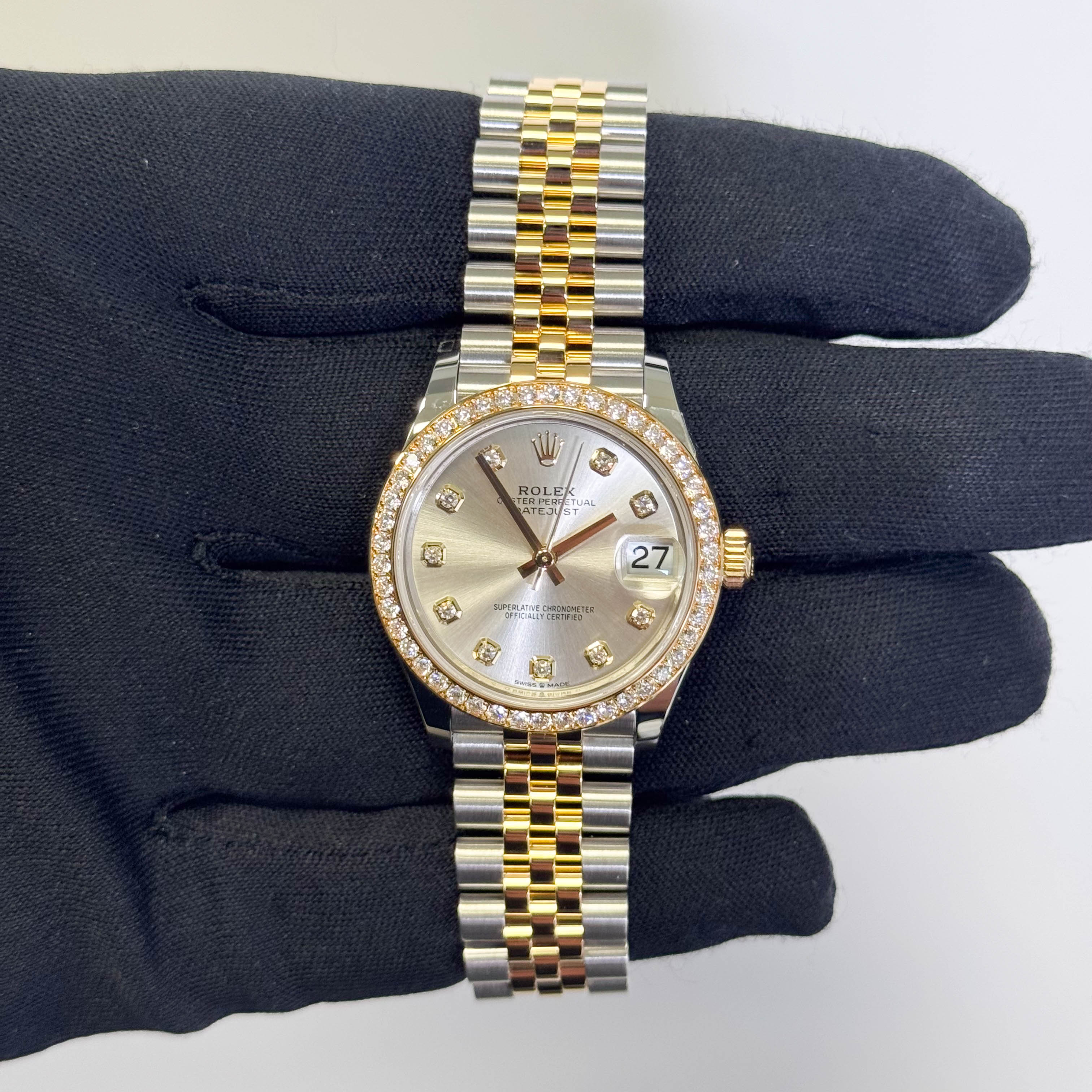 Rolex Datejust 31mm Silver Dial Watch Ref# 278383RBR - Happy Jewelers Fine Jewelry Lifetime Warranty