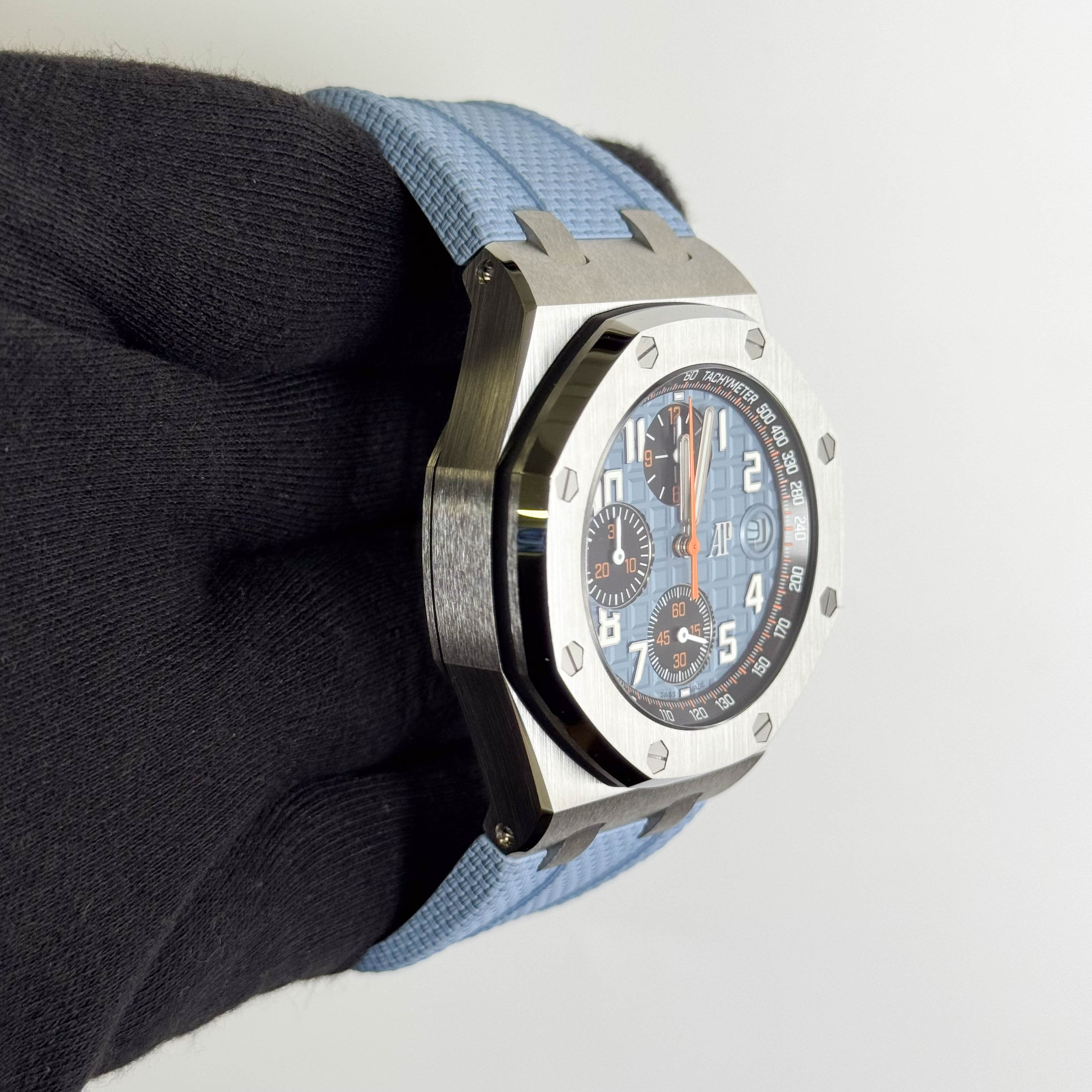 Audemars Piguet Royal Oak Offshore 42mm Blue Dial Watch Ref# 26238ST.OO.A340CA.01 - Happy Jewelers Fine Jewelry Lifetime Warranty