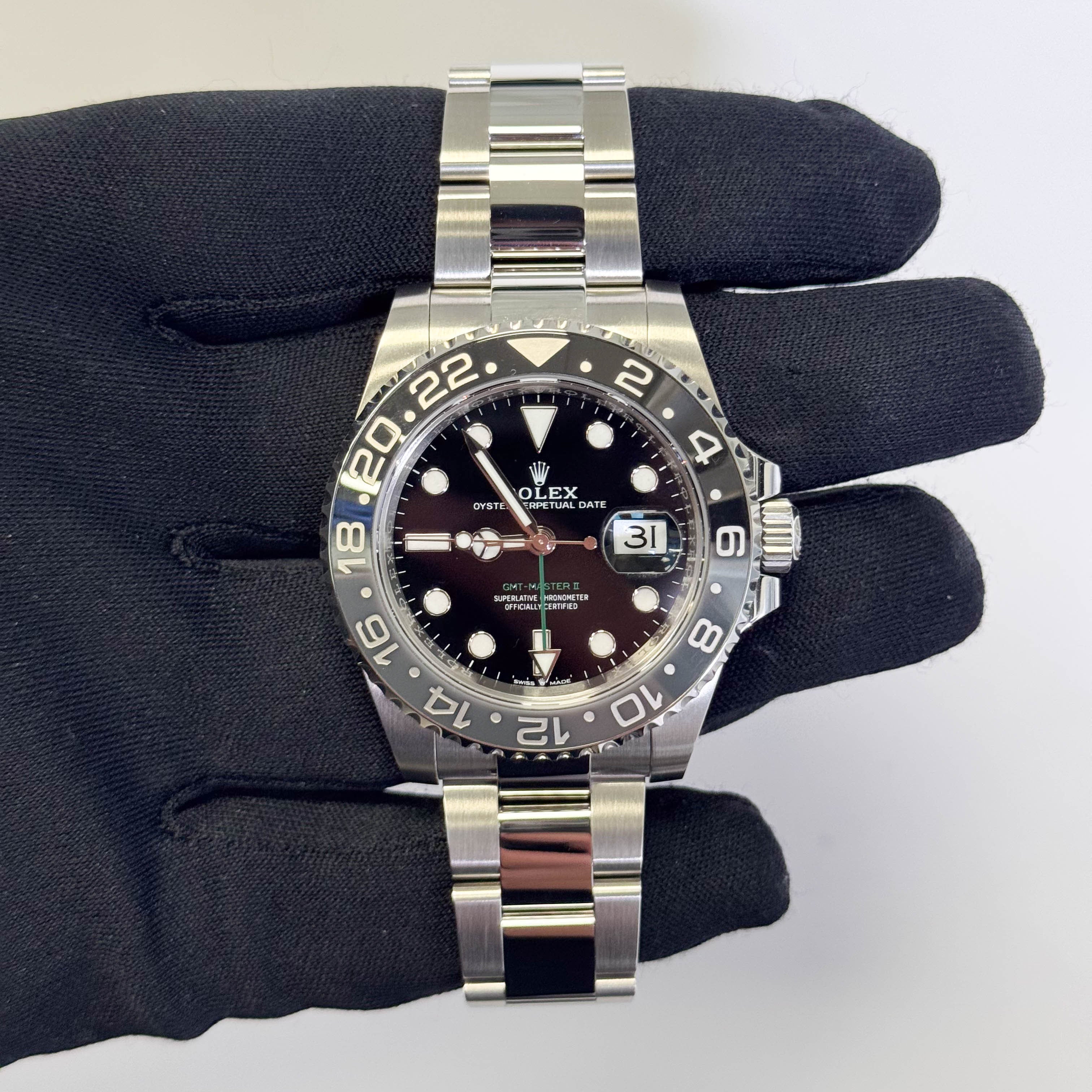 Rolex GMT-Master II 40mm Black Dial Ref# 126710GRNR - Happy Jewelers Fine Jewelry Lifetime Warranty