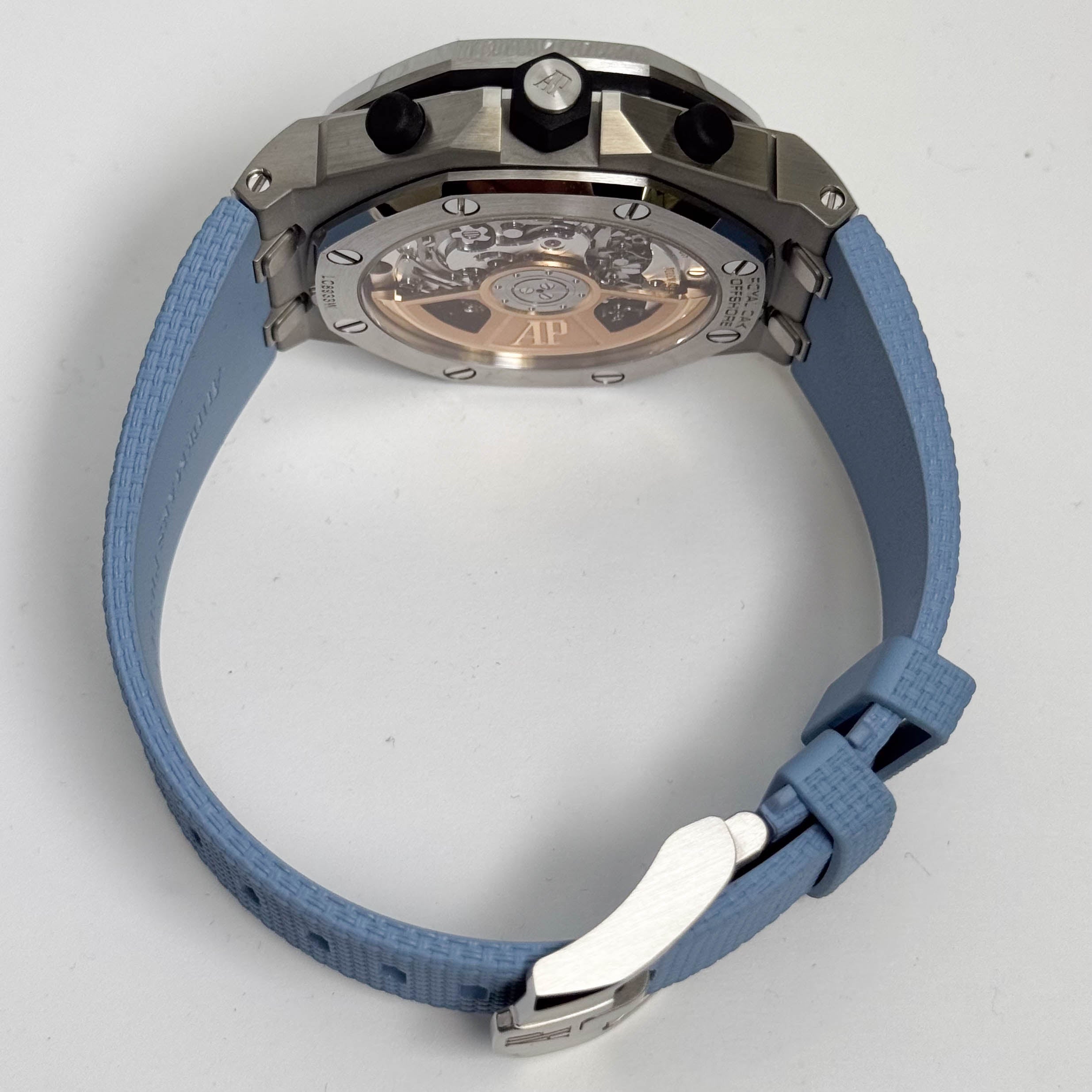Audemars Piguet Royal Oak Offshore 42mm Blue Dial Watch Ref# 26238ST.OO.A340CA.01 - Happy Jewelers Fine Jewelry Lifetime Warranty