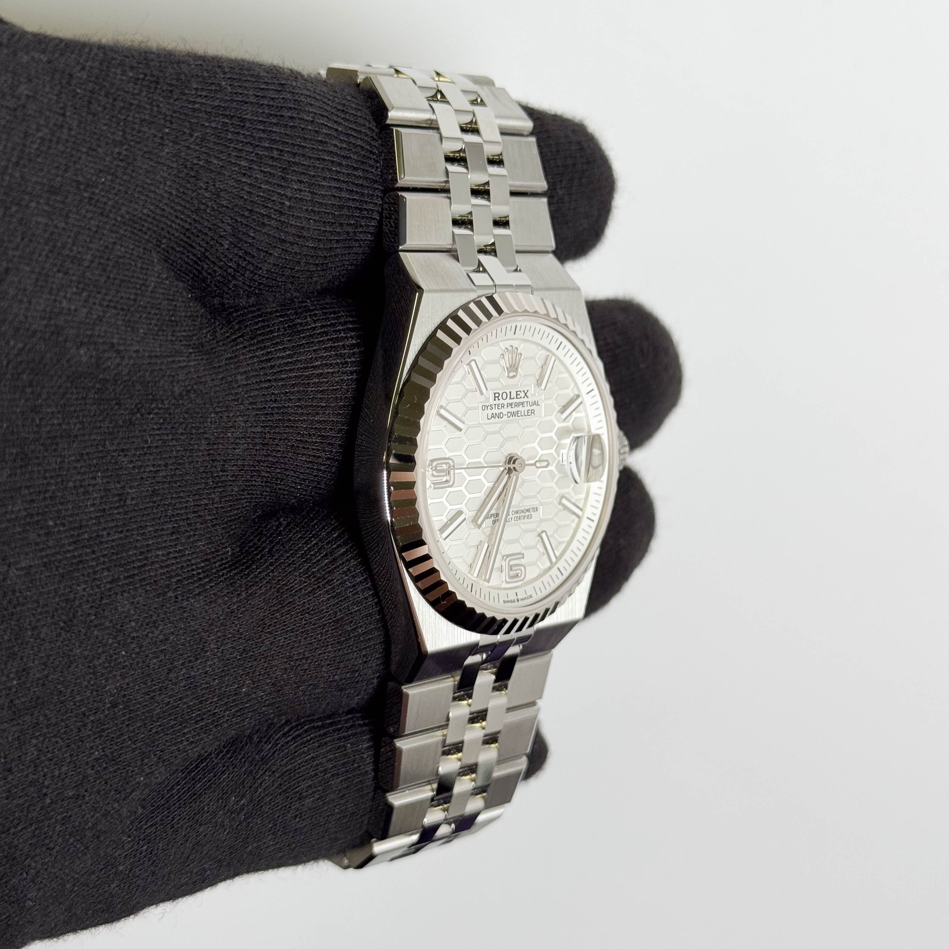 Rolex Land-Dweller 40mm White Dial Watch Ref # 127334