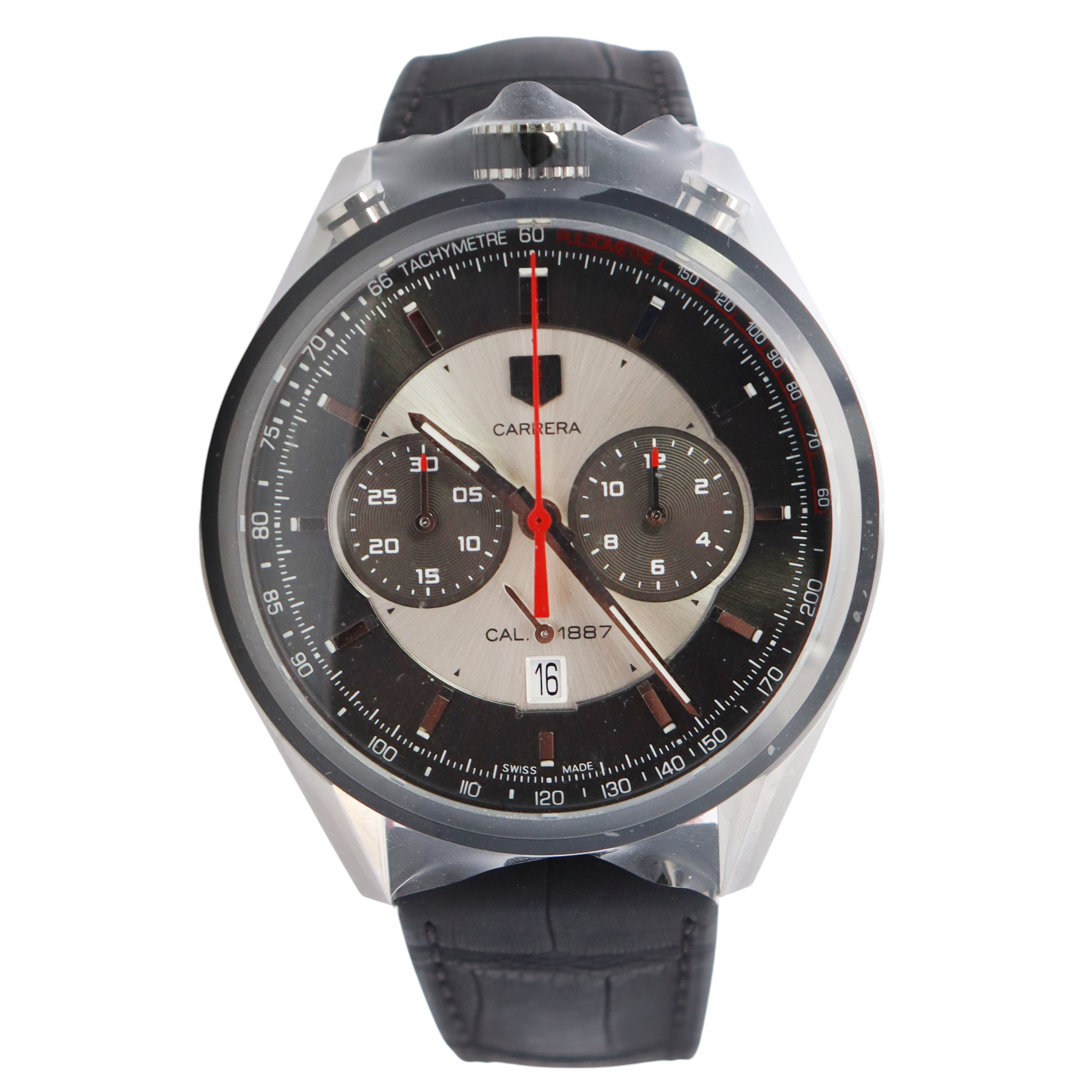 Tag Heuer Carrera 45mm Grey Dial Watch Ref# CAR2C11-01 - Happy Jewelers Fine Jewelry Lifetime Warranty