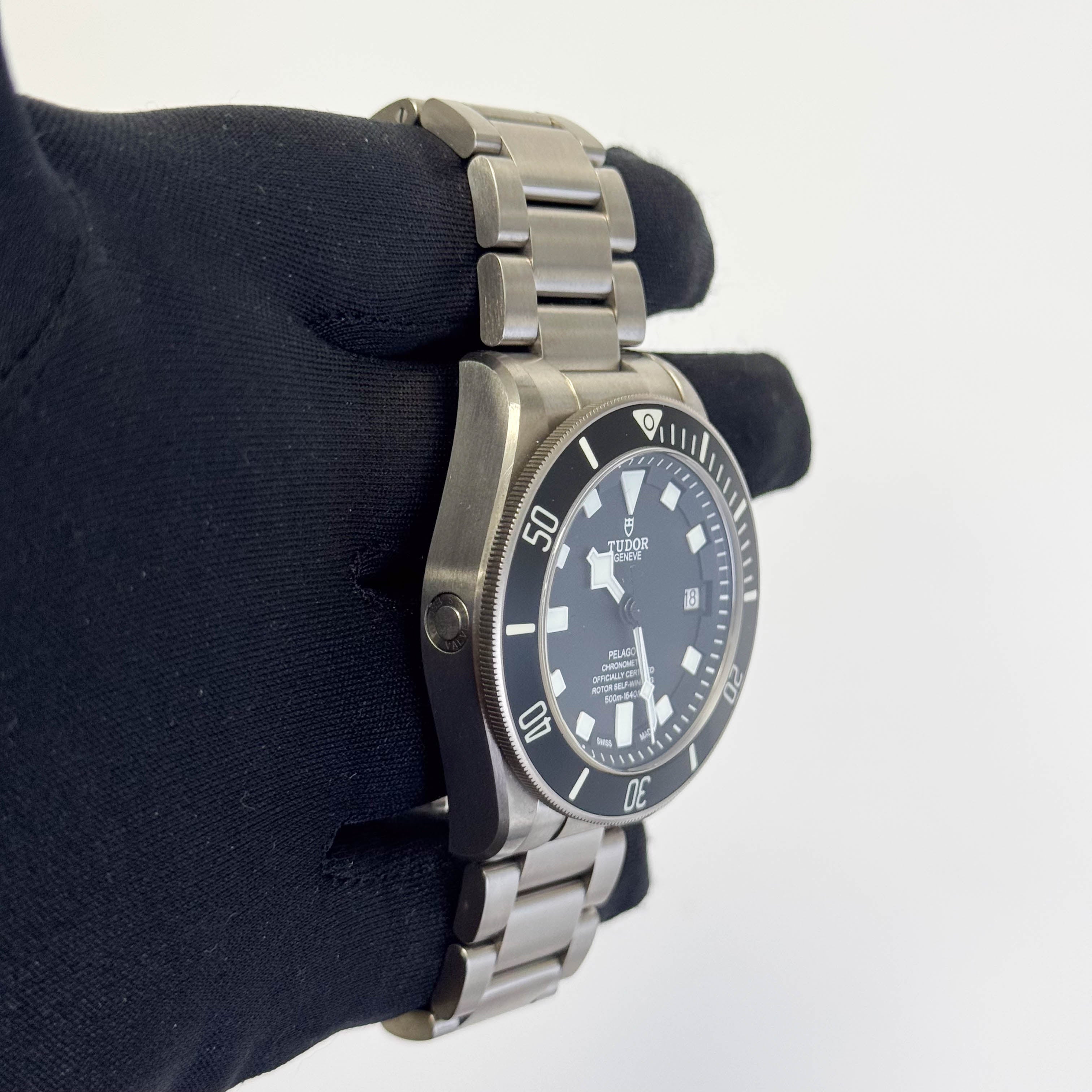 Tudor Pelagos 42mm Black Dial Watch Ref# 25600TN - Happy Jewelers Fine Jewelry Lifetime Warranty