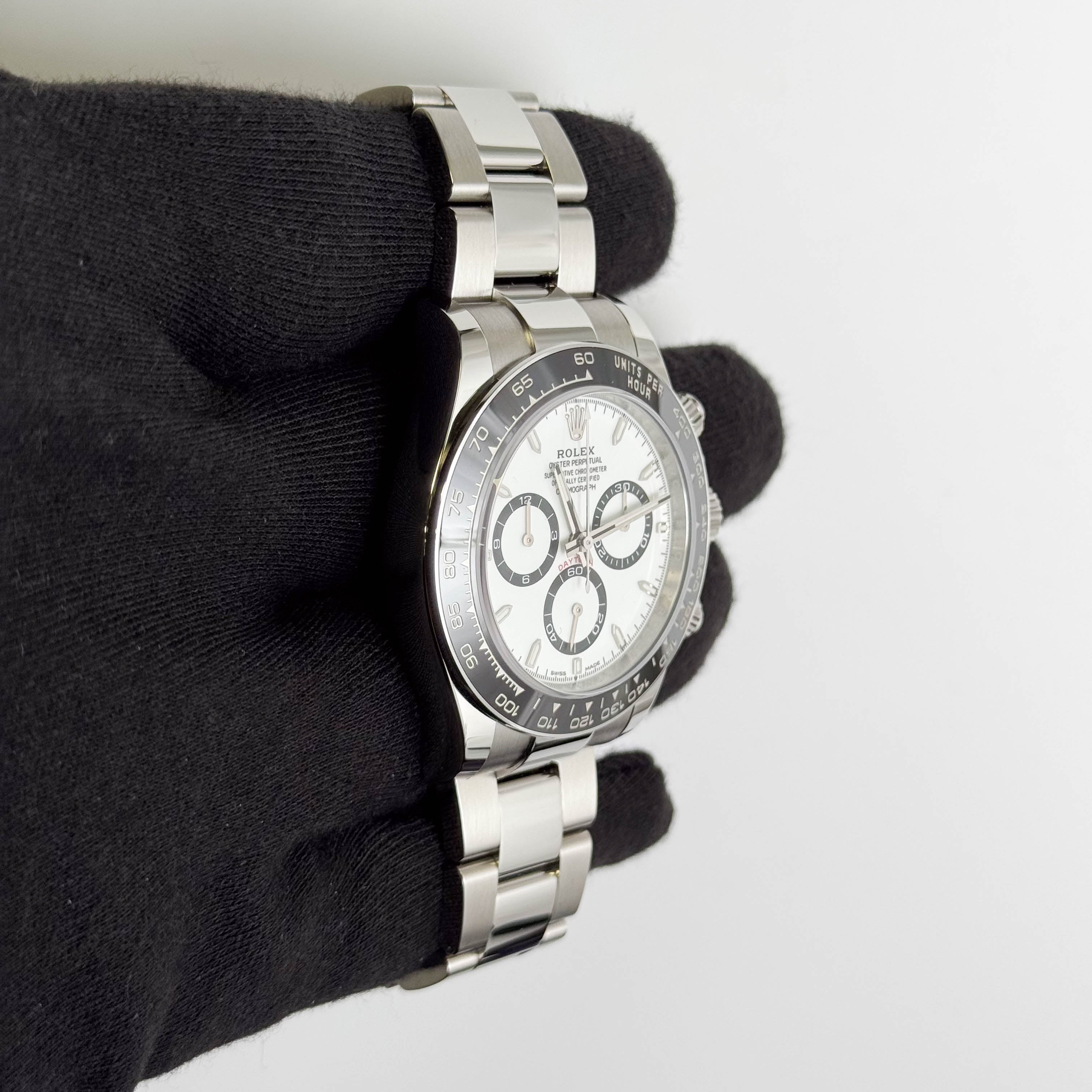 Rolex Daytona 40mm White Dial Watch Ref# 126500LN