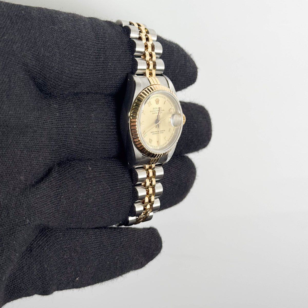 Rolex Datejust 26mm Champagne Dial Watch Ref# 69173