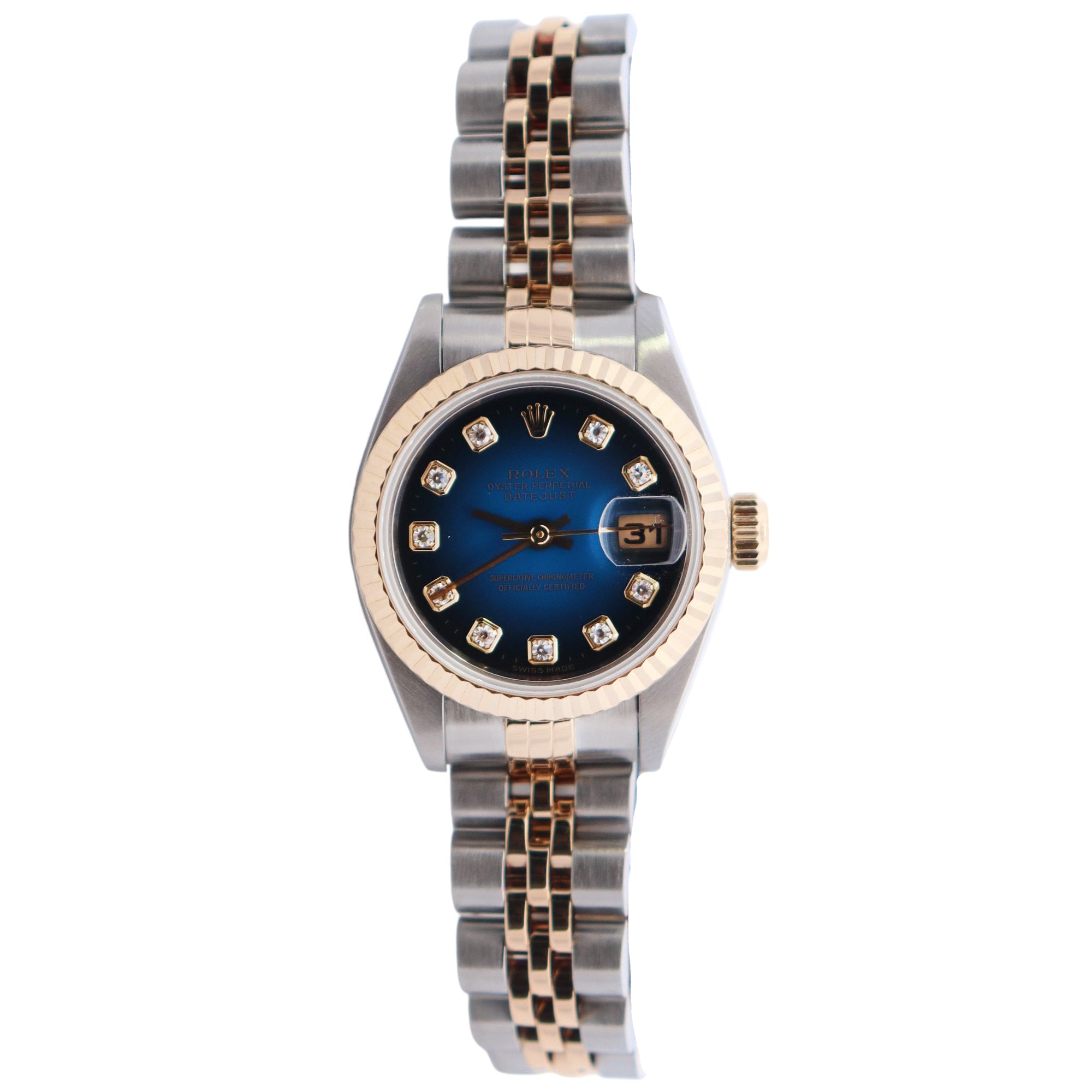 Rolex Datejust 26mm Blue Vignette Watch Ref# 79173 - Happy Jewelers Fine Jewelry Lifetime Warranty