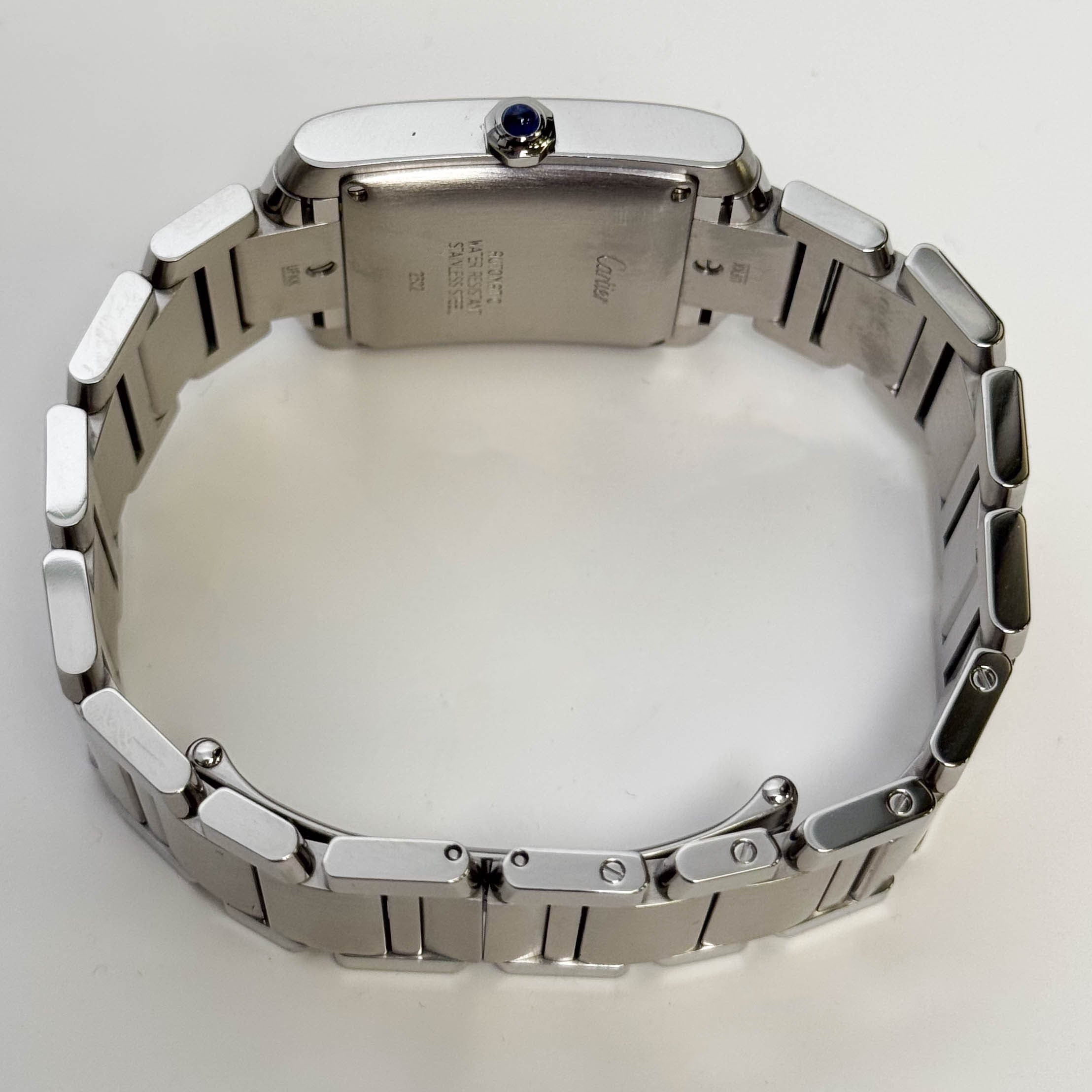 Cartier Tank Française Stainless Steel 28mm White Dial Watch Ref# W51002Q3 - Happy Jewelers Fine Jewelry Lifetime Warranty