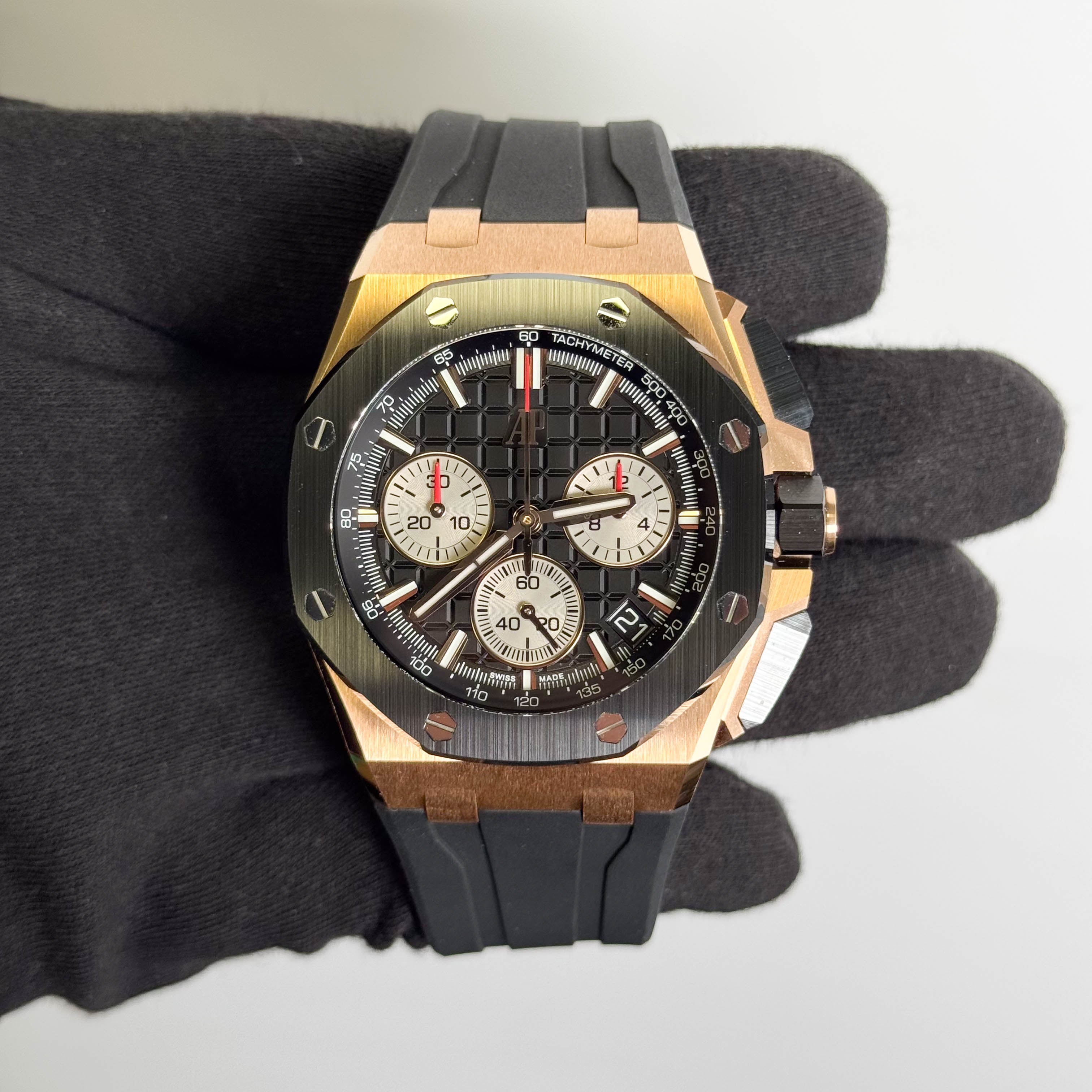 Audemars Piguet Royal Oak 43mm Black Dial Watch Ref# 26420RO.OO.A002CA.01