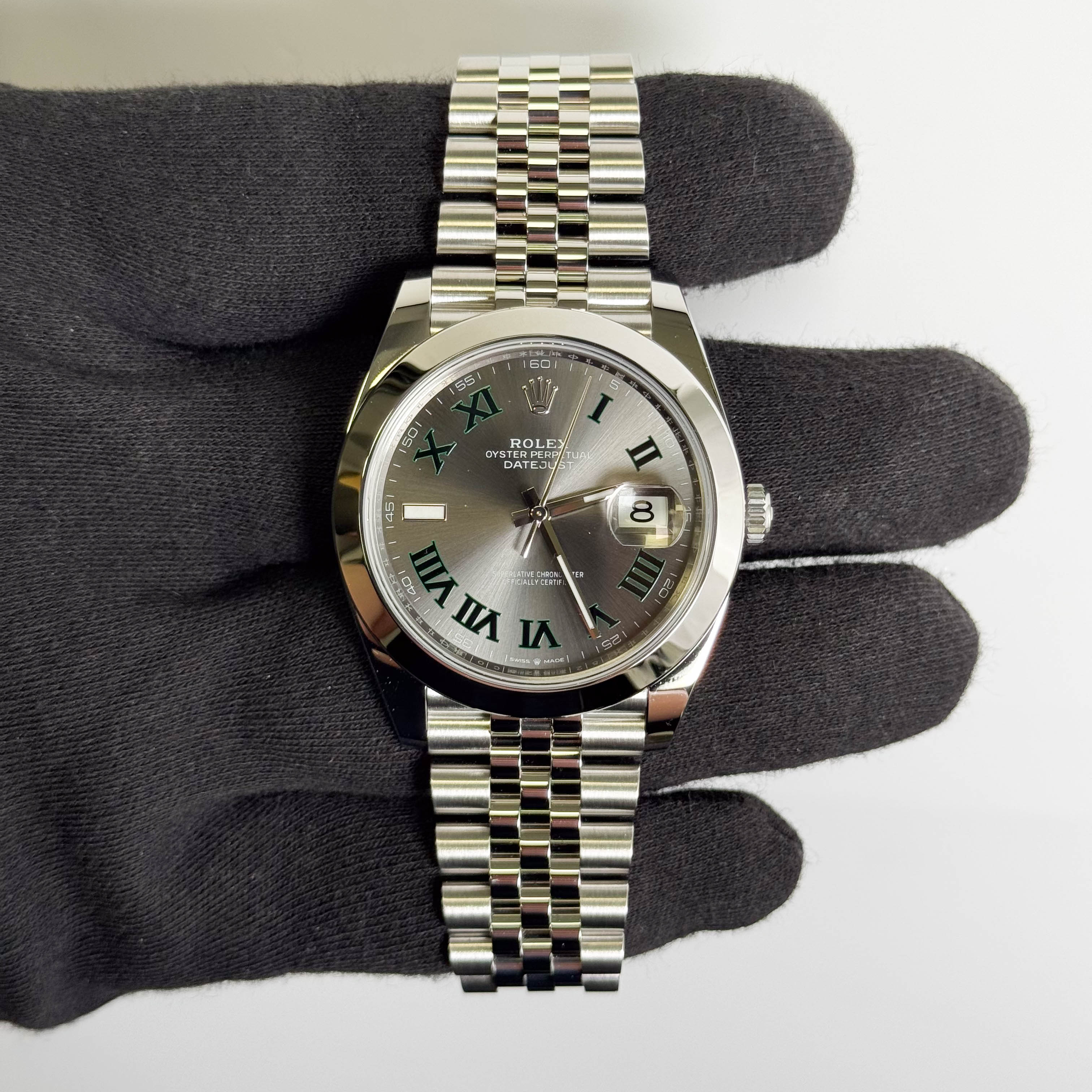 Rolex Datejust 41mm Wimbeldon Dial Watch Ref# 126300