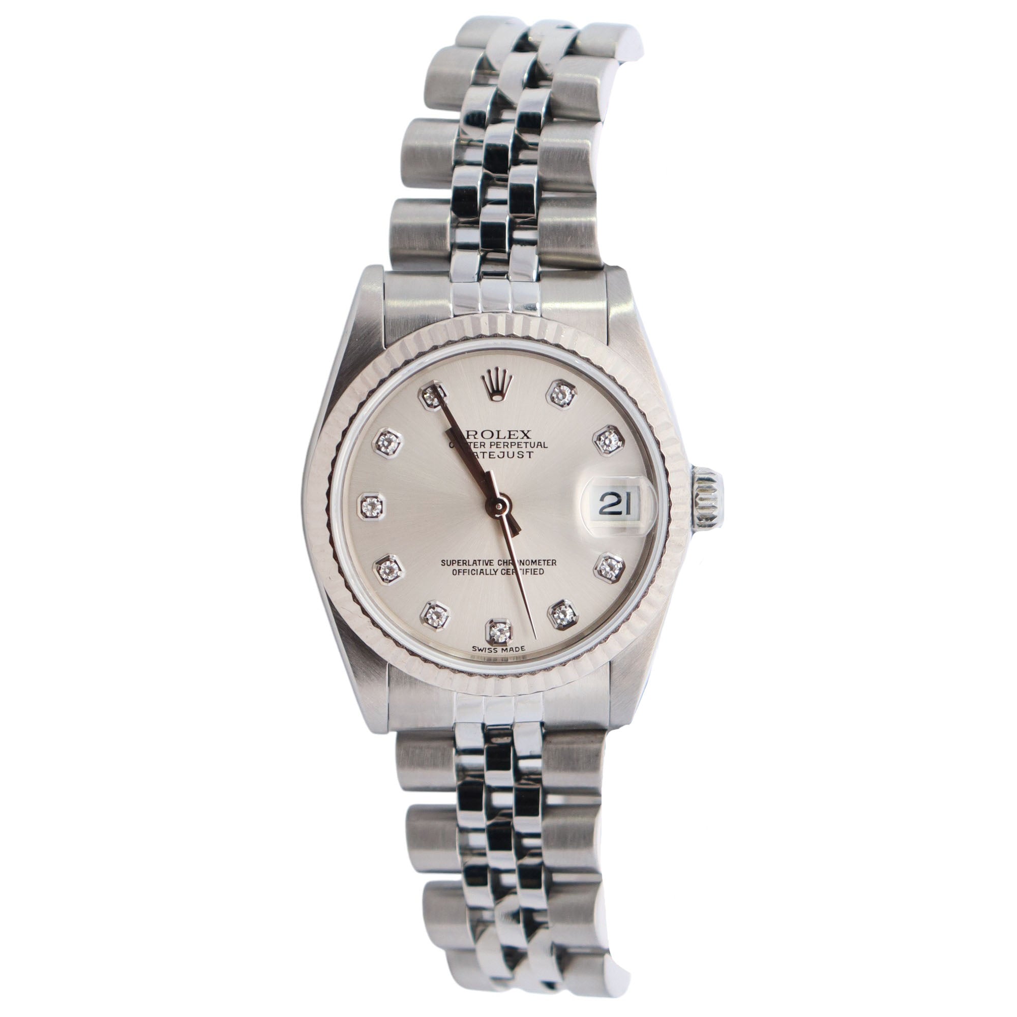 Rolex Datejust 31mm Silver Dial Watch Ref# 78274 – Happy Jewelers