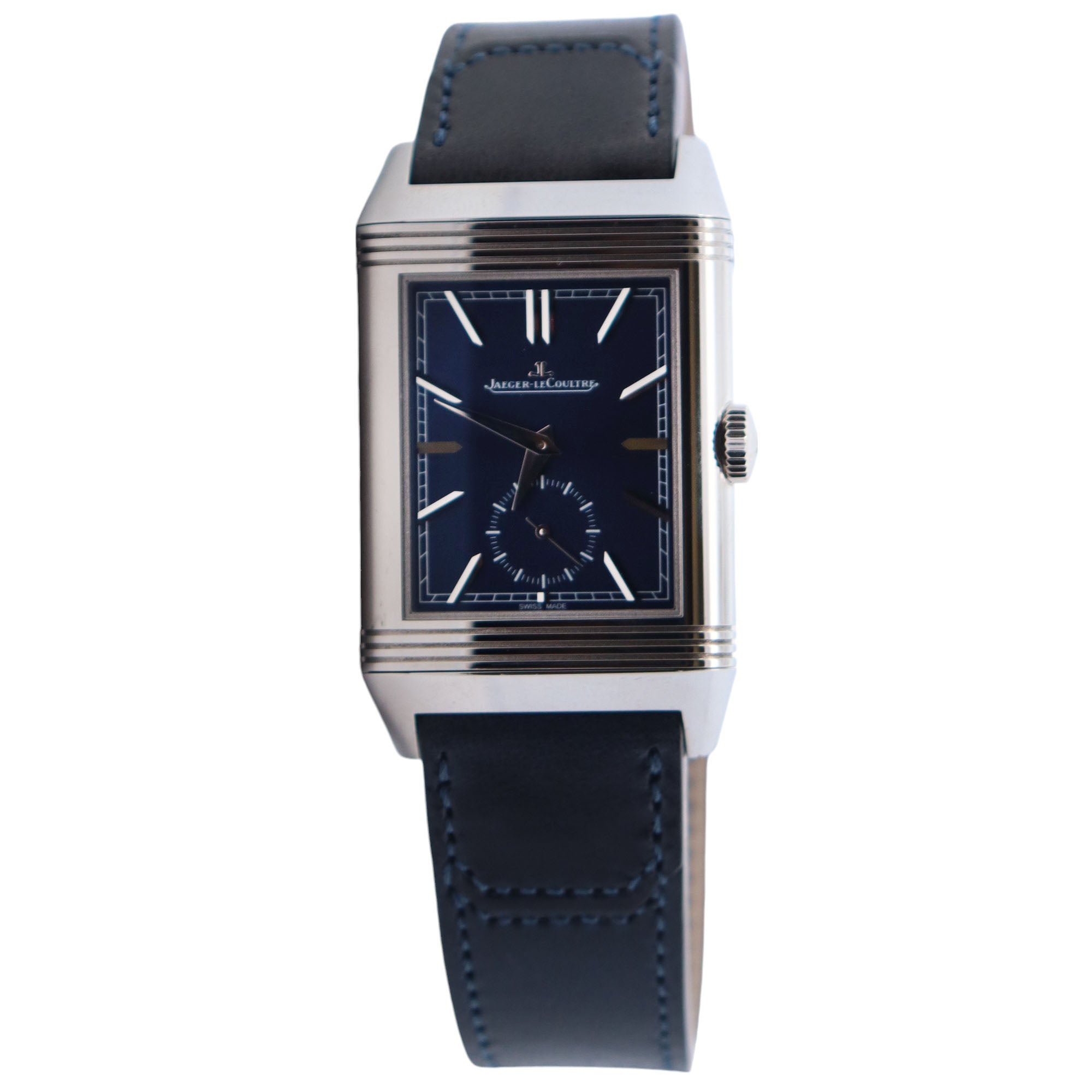 Jaeger-LeCoultre Reverso 28mm Blue Dial Ref# Q3988482 - Happy Jewelers Fine Jewelry Lifetime Warranty