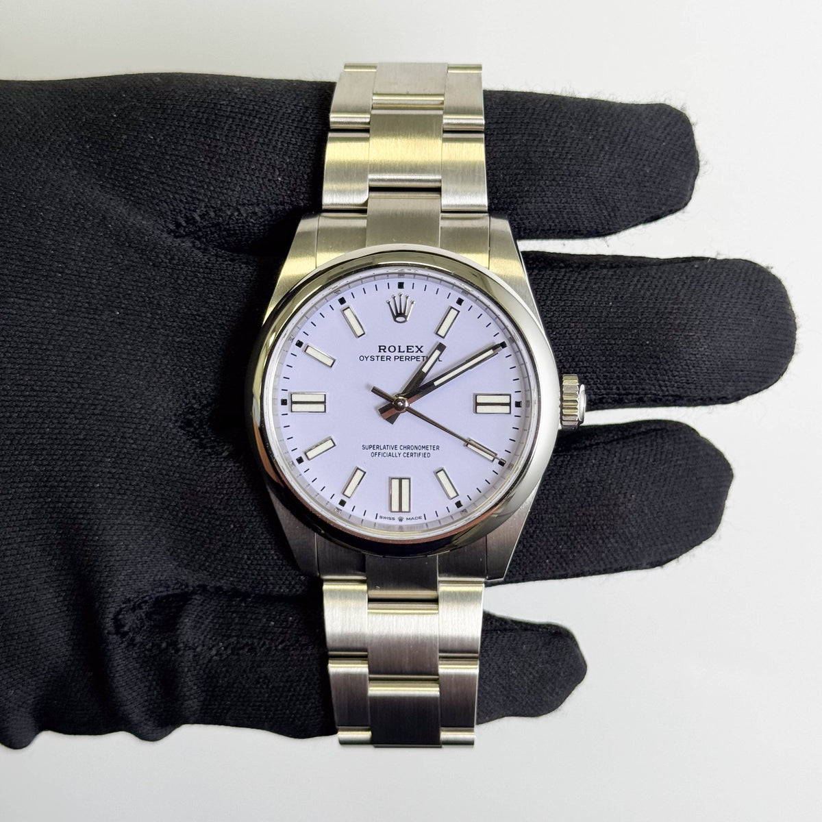 Rolex Oyster Perpetual 41mm Lilac Dial Watch Ref# 134300