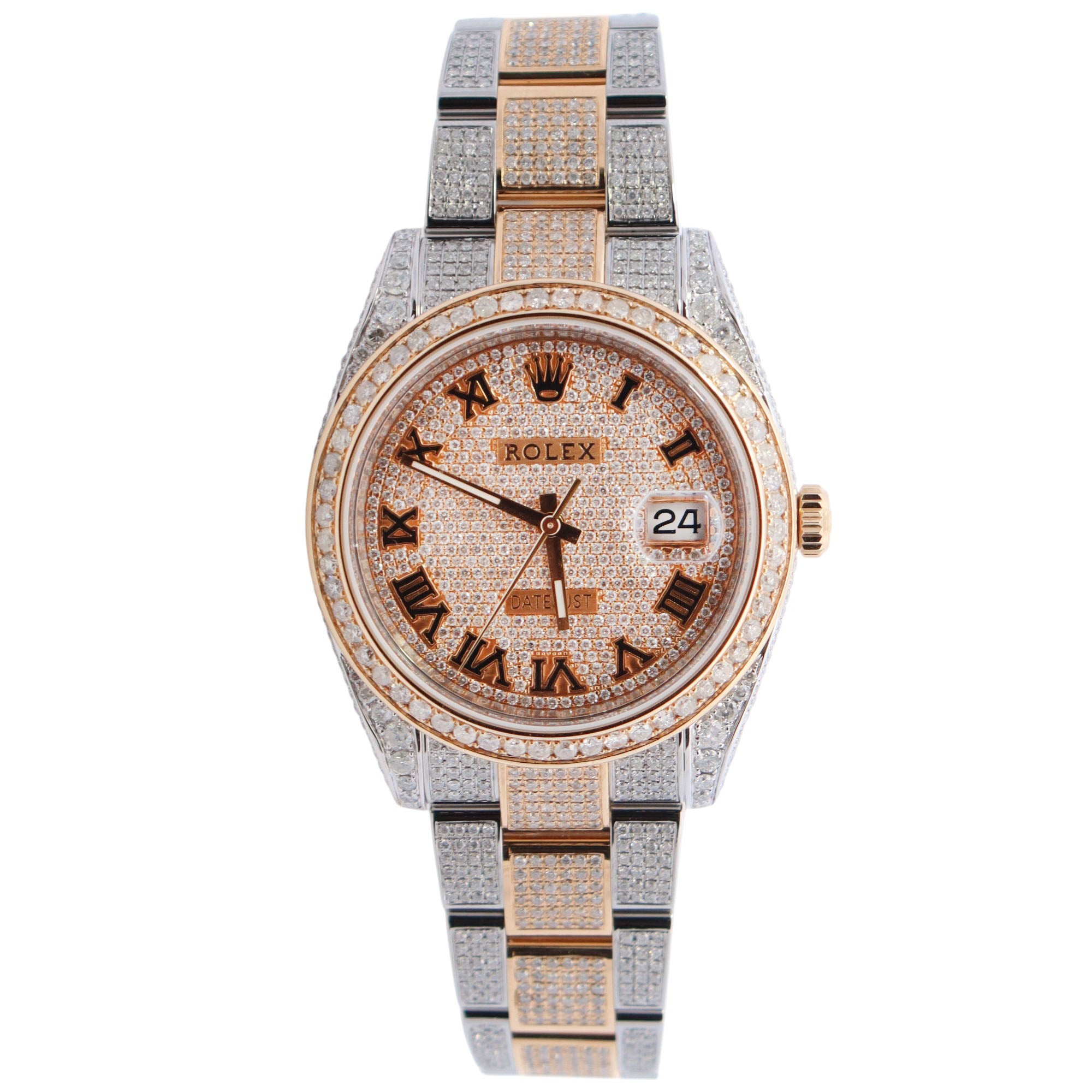 Rolex Datejust 41mm Pave Dial Watch Ref# 126303 - Happy Jewelers Fine Jewelry Lifetime Warranty