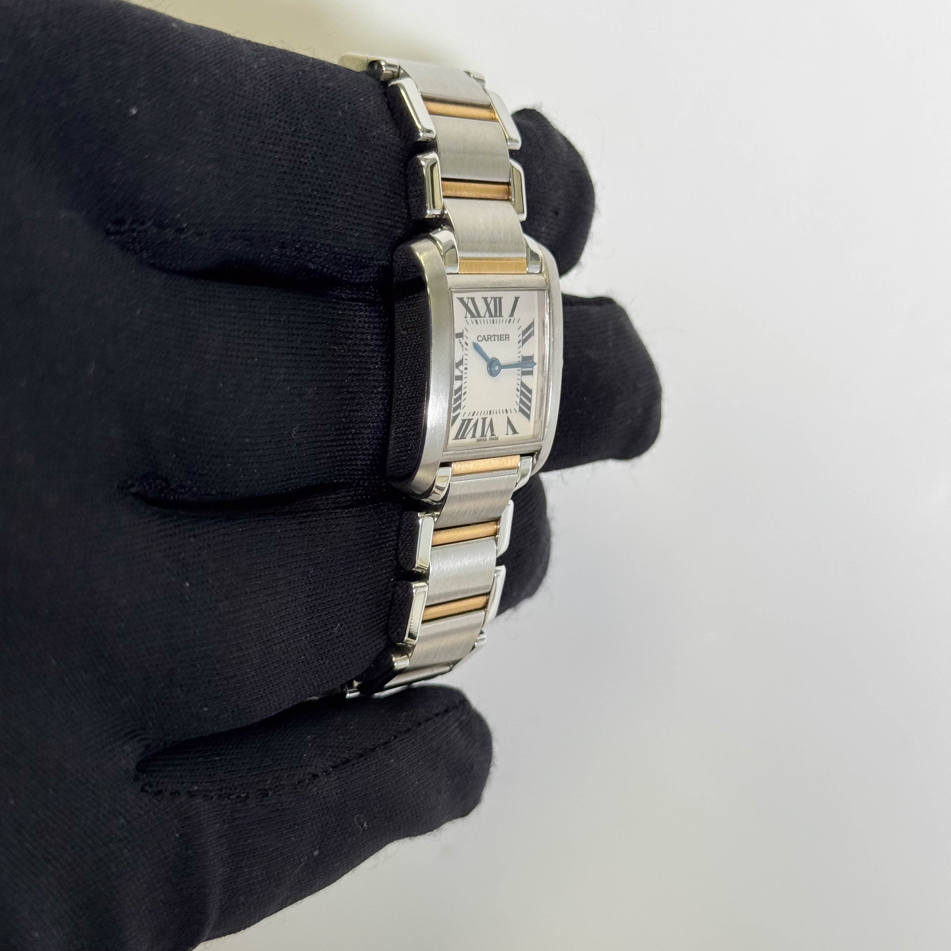 Cartier Tank 20mm White Dial Watch Ref# W51007Q4