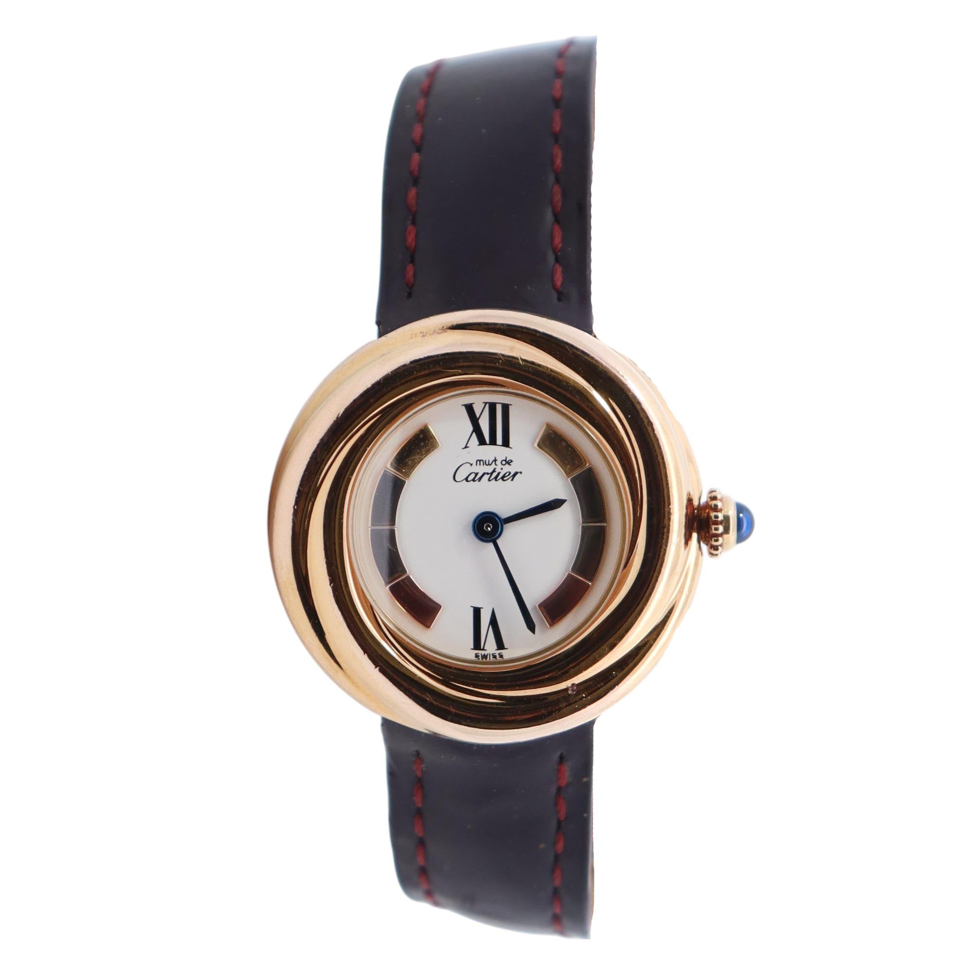 Cartier Trinity 26mm Ivory Dial Watch Ref# 2735 - Happy Jewelers Fine Jewelry Lifetime Warranty