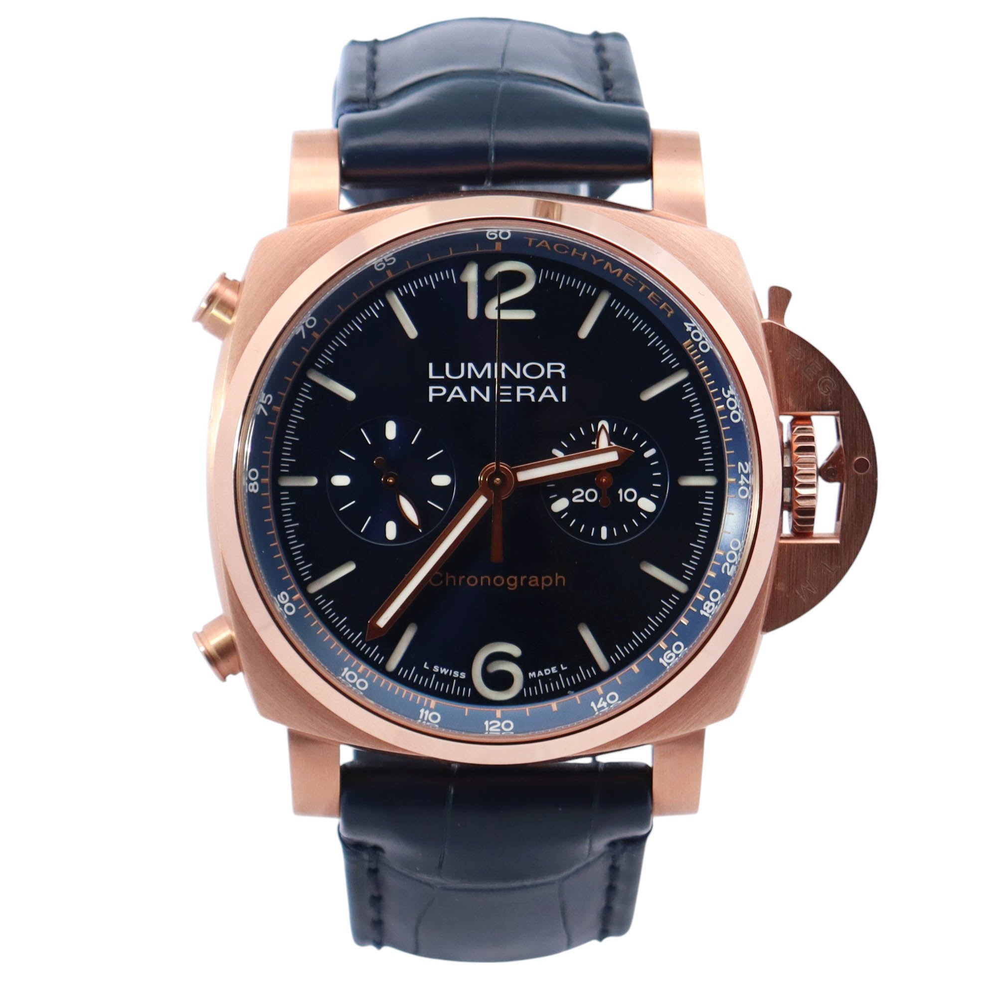 Panerai Luminor 44mm Black Dial Watch Ref# PAM01111 - Happy Jewelers Fine Jewelry Lifetime Warranty