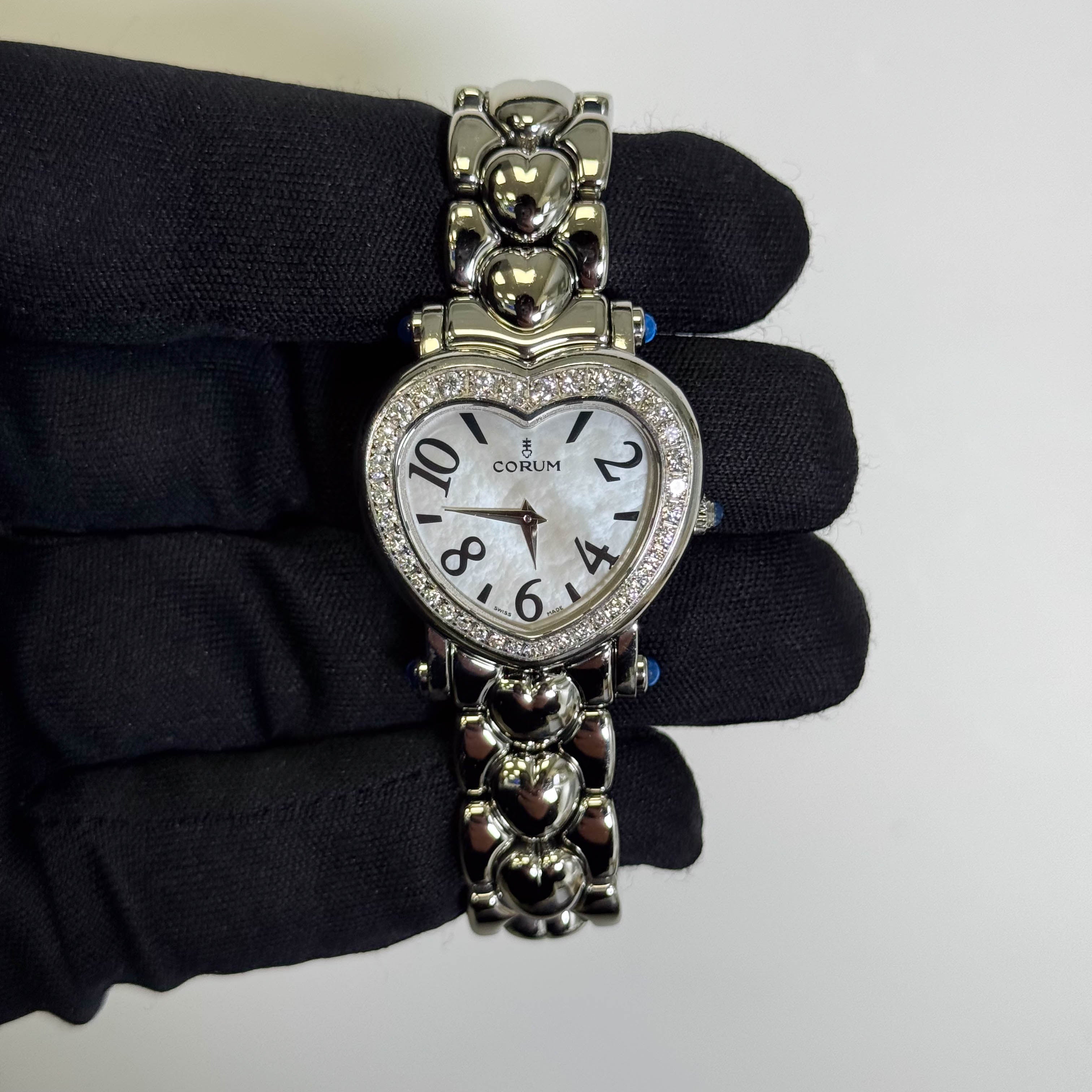 Corum Heart 37.5mm MOP Dial Watch Ref# 24.183.47