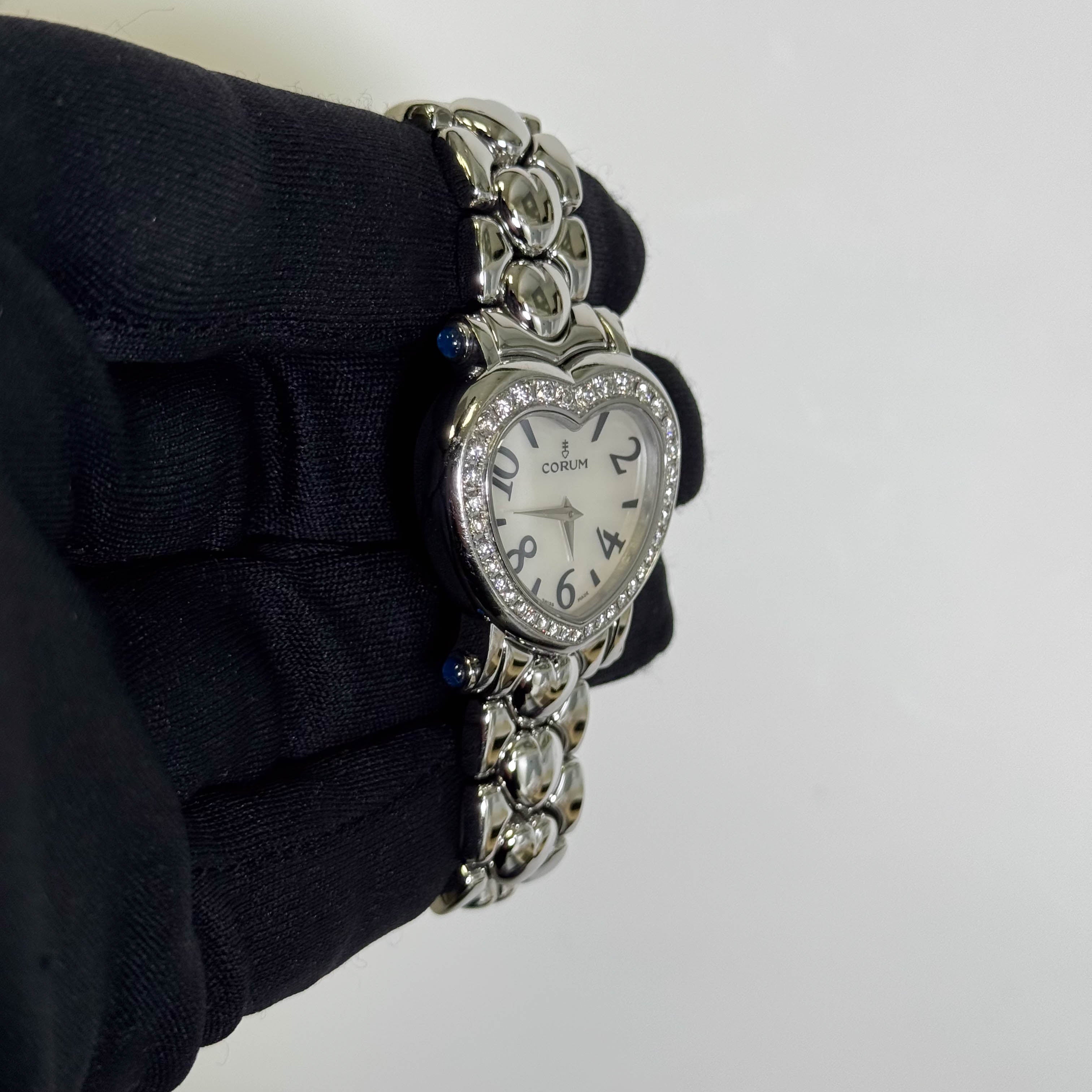 Corum Heart 37.5mm MOP Dial Watch Ref# 24.183.47