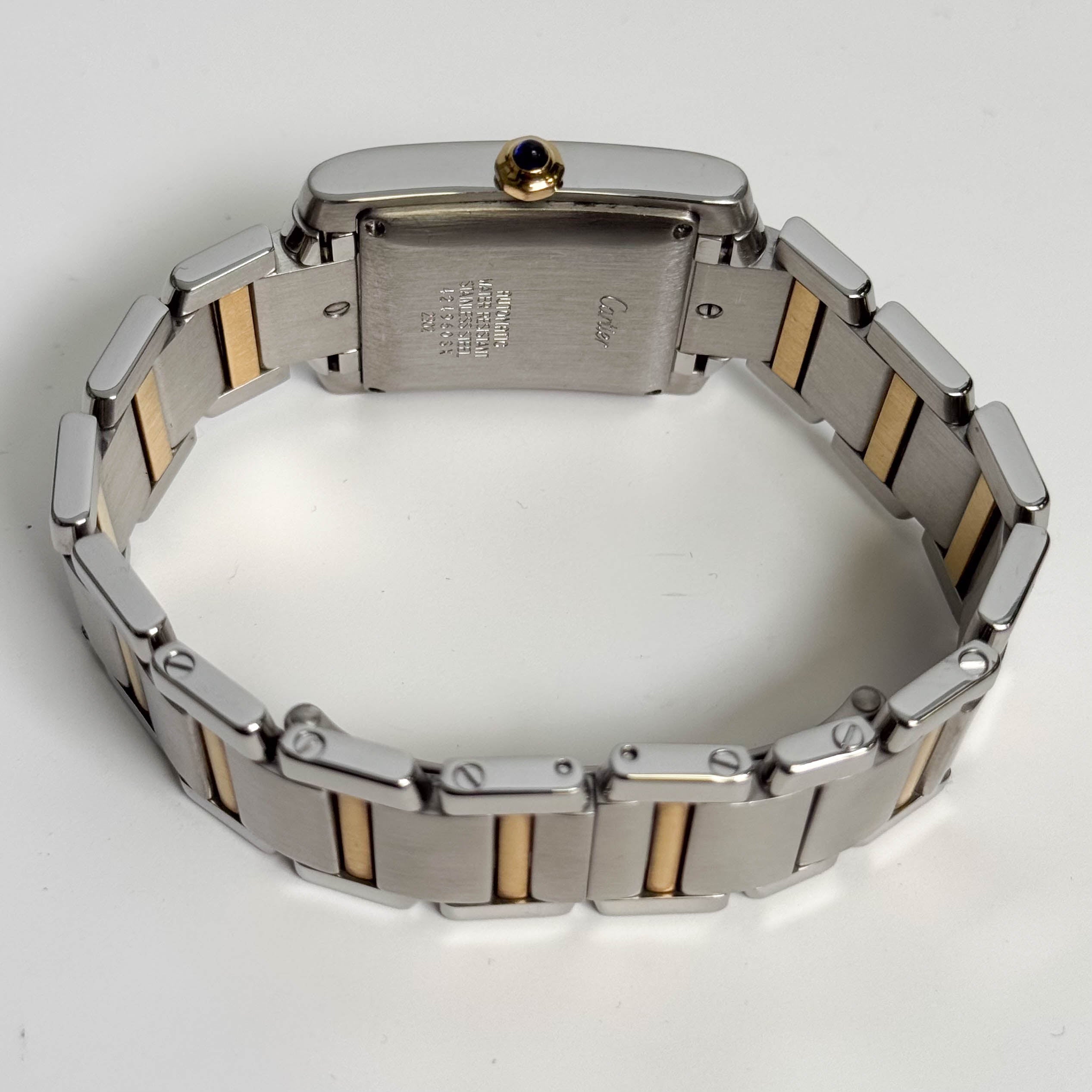 Cartier Tank Francaise Stainless Steel 32mm White Dial Watch Ref# W51005Q4 - Happy Jewelers Fine Jewelry Lifetime Warranty