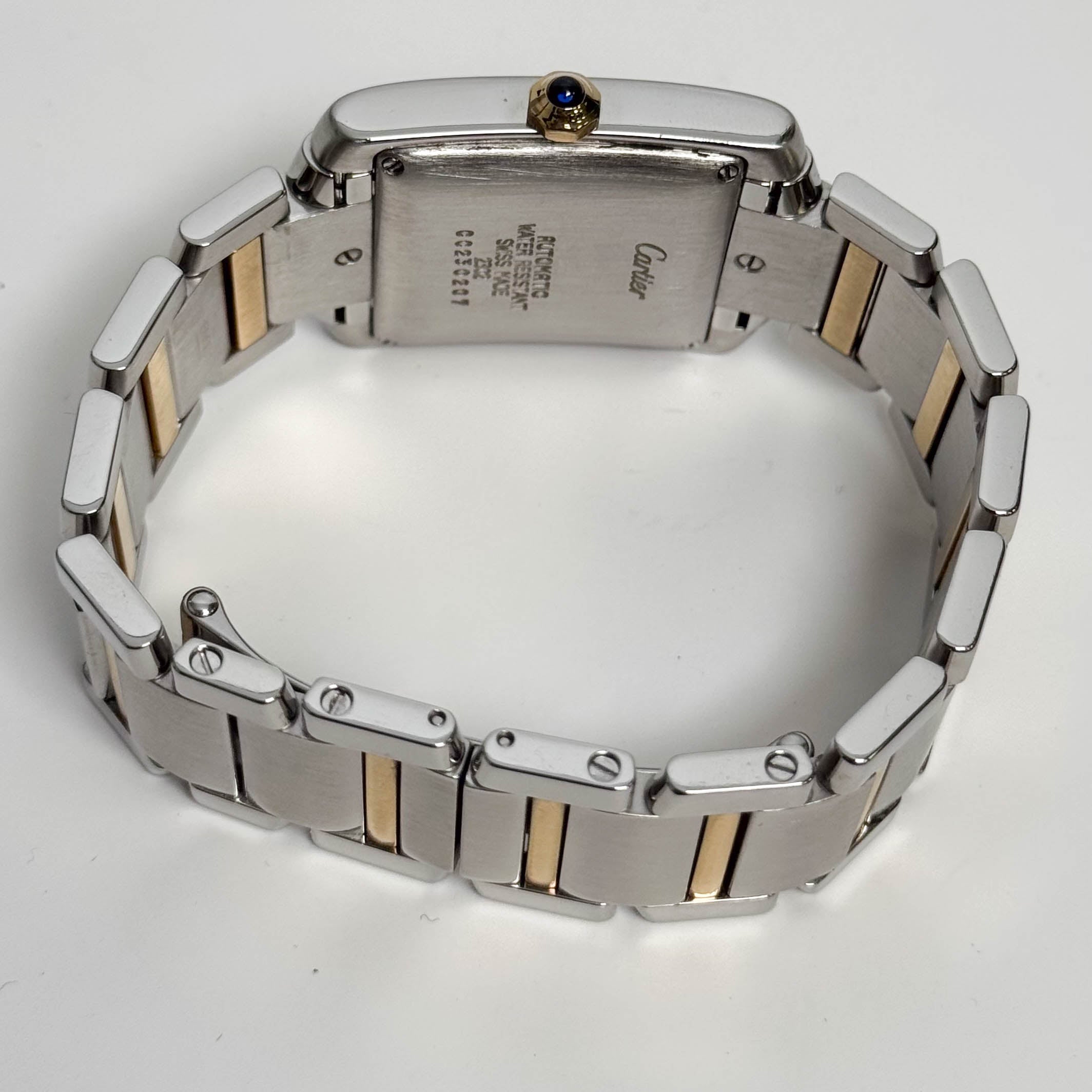 Cartier Tank Francaise Stainless Steel 32mm White Dial Watch Ref# W51005Q4 - Happy Jewelers Fine Jewelry Lifetime Warranty