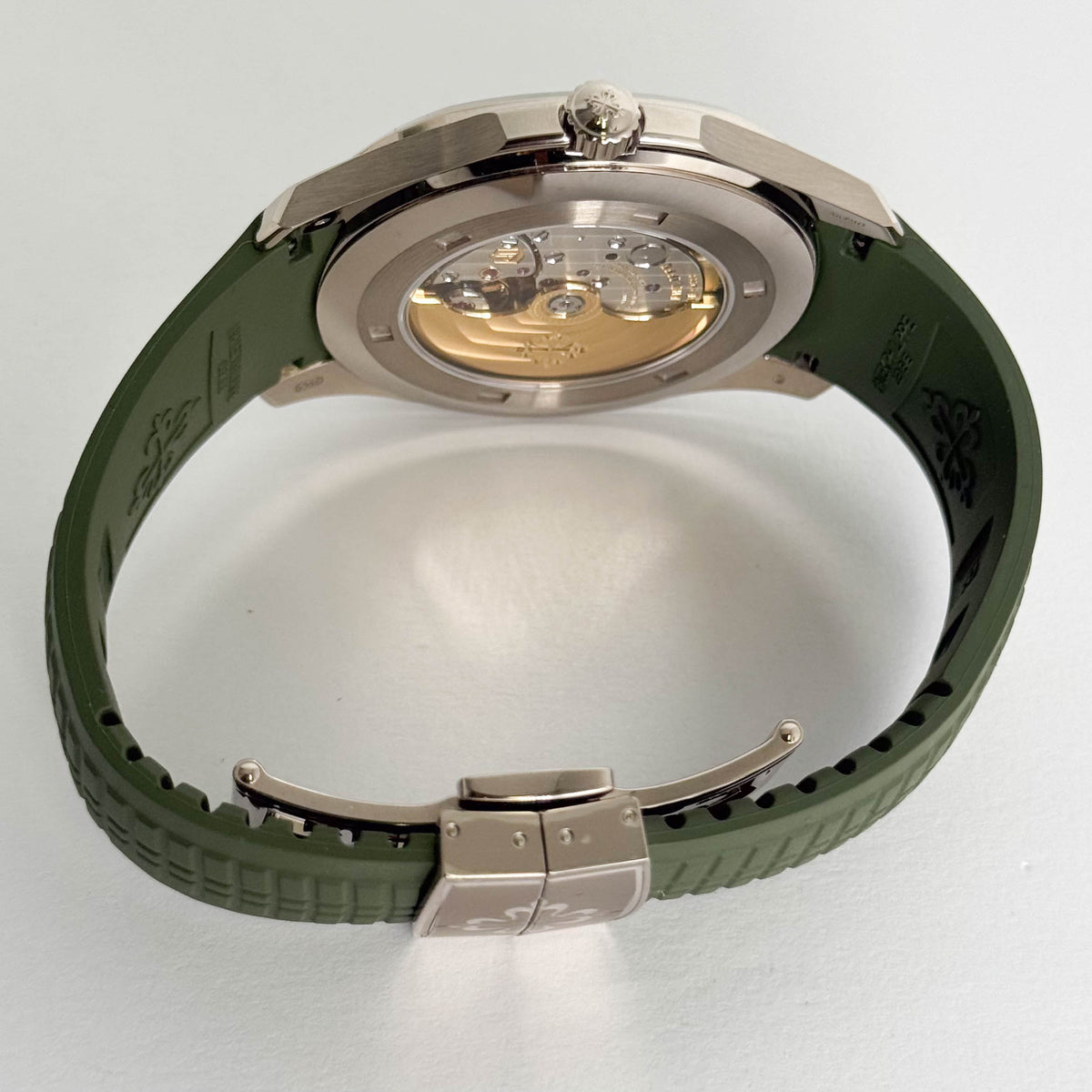 Patek Philippe Aquanaut 42mm Green Dial Watch Ref# 5168G-010 - Happy Jewelers Fine Jewelry Lifetime Warranty