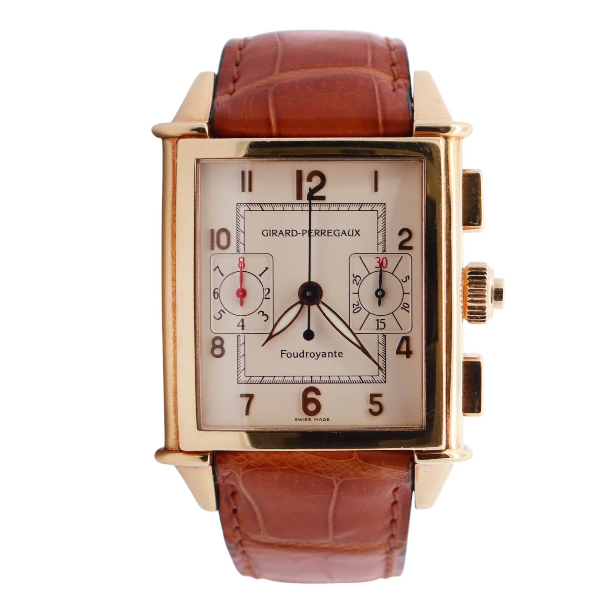 Girard Perregaux Vintage 44mm White Dial Watch Ref# 9021 - Happy Jewelers Fine Jewelry Lifetime Warranty