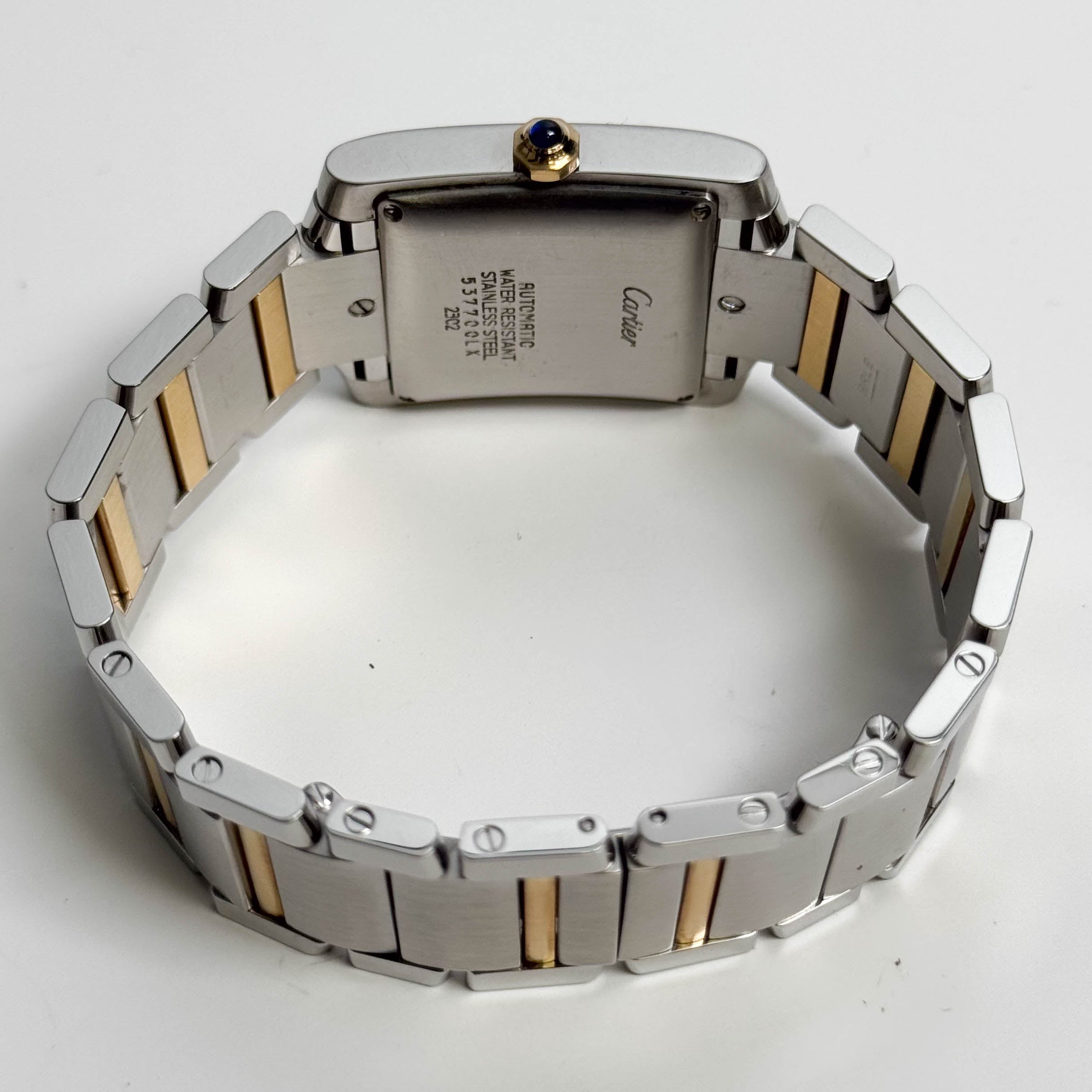 Cartier Tank Francaise Stainless Steel 32mm White Dial Watch Ref# W51005Q4 - Happy Jewelers Fine Jewelry Lifetime Warranty