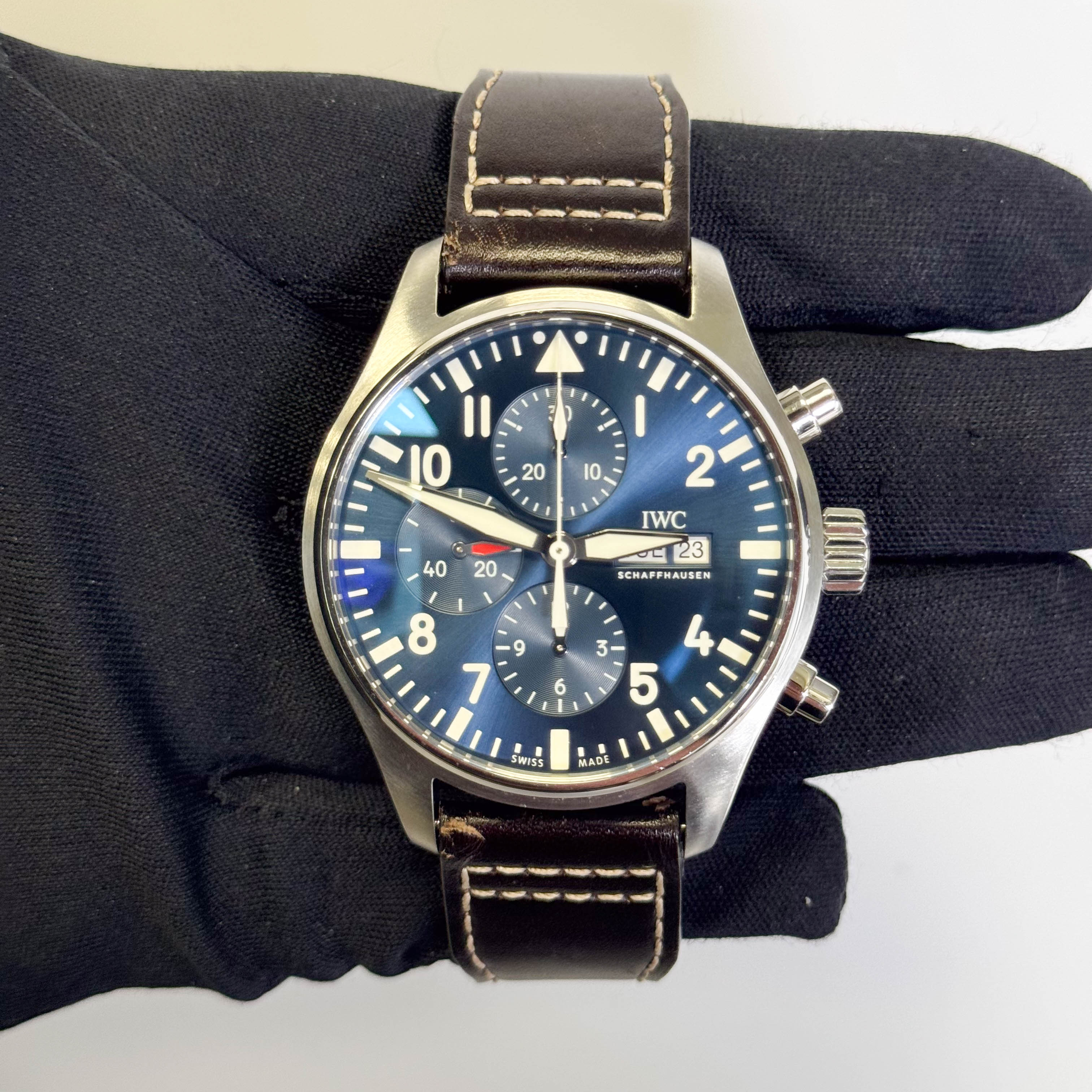IWC Pilot's 43mm Blue Dial Watch Ref# IW378003 - Happy Jewelers Fine Jewelry Lifetime Warranty