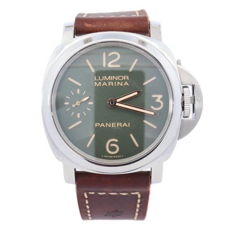 Panerai Luminor 44mm Green Dial Watch Ref# PAM00911 - Happy Jewelers Fine Jewelry Lifetime Warranty