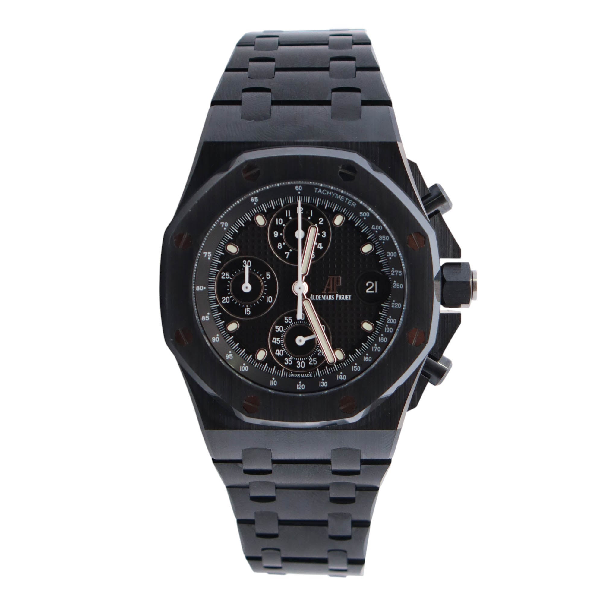 Audemars Piguet Royal Oak 42mm Black Dial Watch Ref# 26238CE.OO.1300CE.01 - Happy Jewelers Fine Jewelry Lifetime Warranty