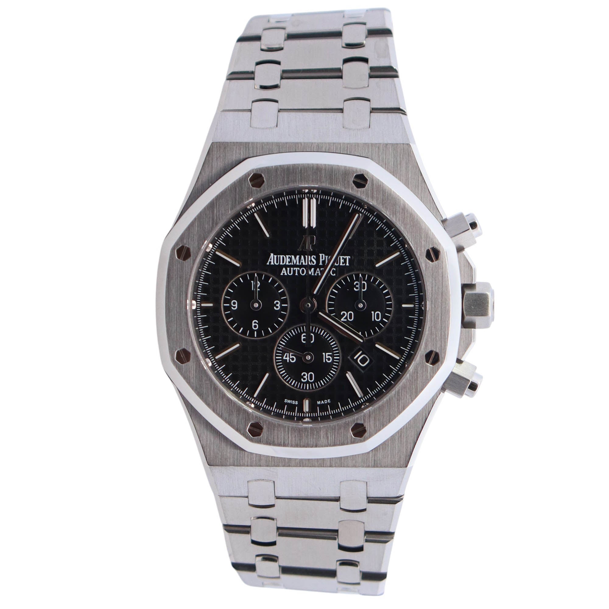 Audemars Piguet Royal Oak 41mm Black Dial Watch Ref# 26320ST.OO.1220ST.01 - Happy Jewelers Fine Jewelry Lifetime Warranty