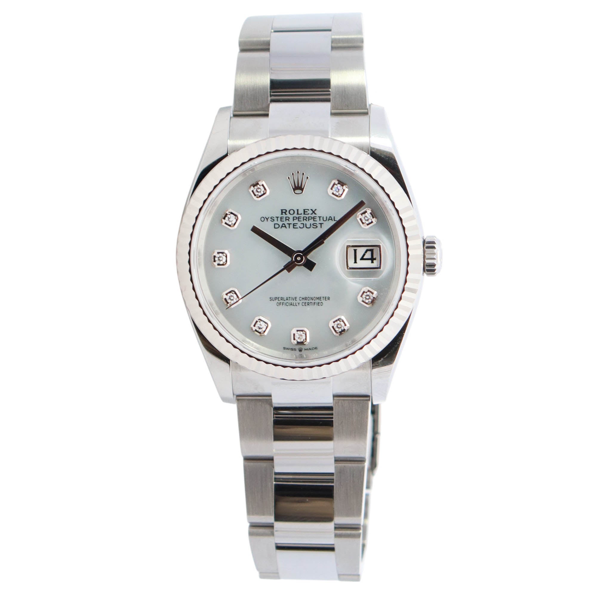 Rolex Datejust 36mm MOP Dial Watch Ref# 126234 - Happy Jewelers Fine Jewelry Lifetime Warranty