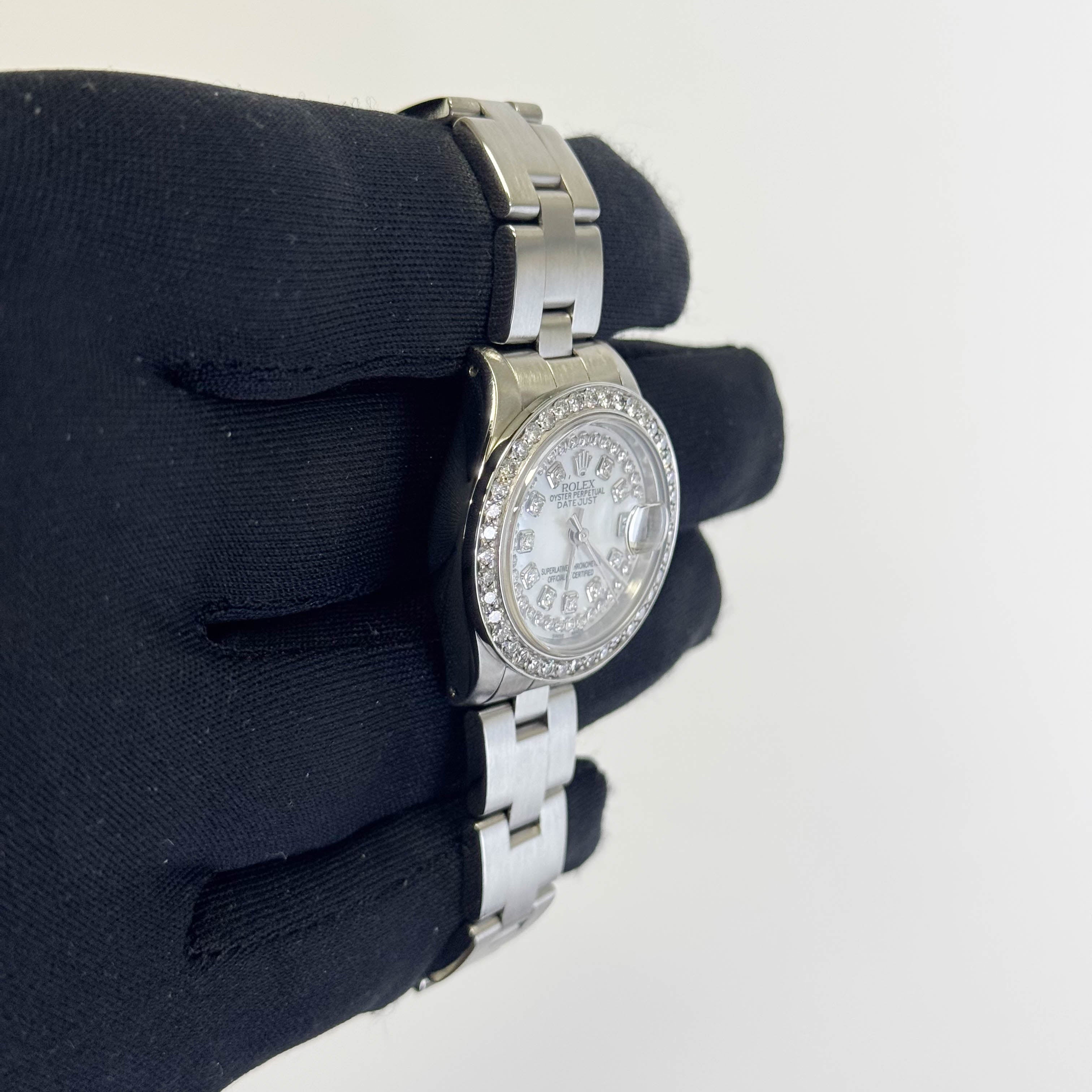 Rolex Oyster Perpetual Date 26mm MOP Dial Watch Ref# 69160 - Happy Jewelers Fine Jewelry Lifetime Warranty