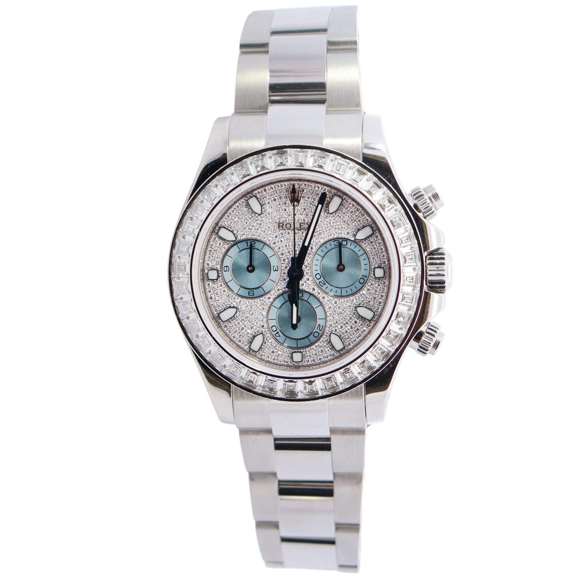 Rolex Daytona 40mm Pave Dial Watch Ref# 116576TBR - Happy Jewelers Fine Jewelry Lifetime Warranty