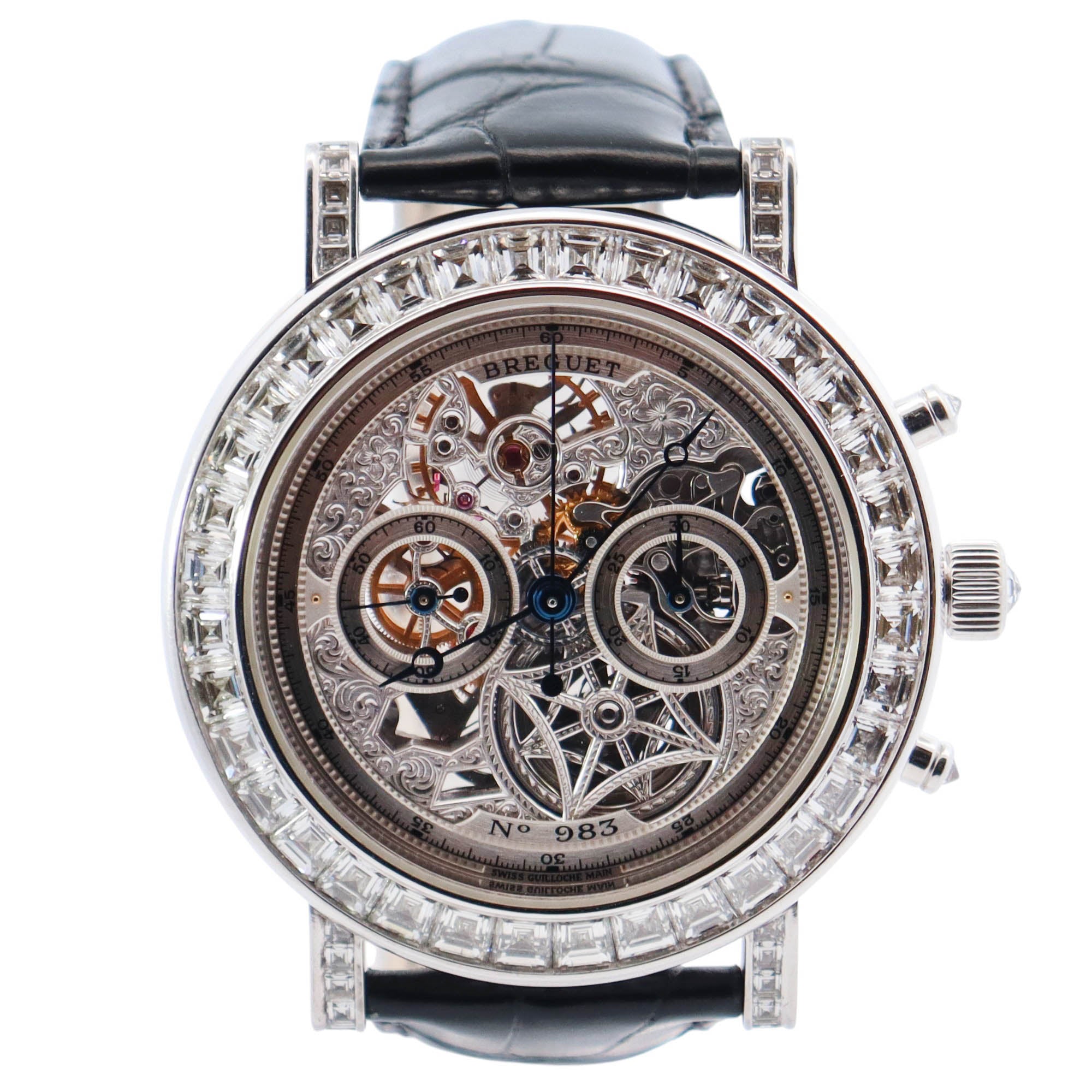Breguet Classique 40mm Skeleton Dial Watch Ref# 5238BB/10/9V6.DD00 - Happy Jewelers Fine Jewelry Lifetime Warranty