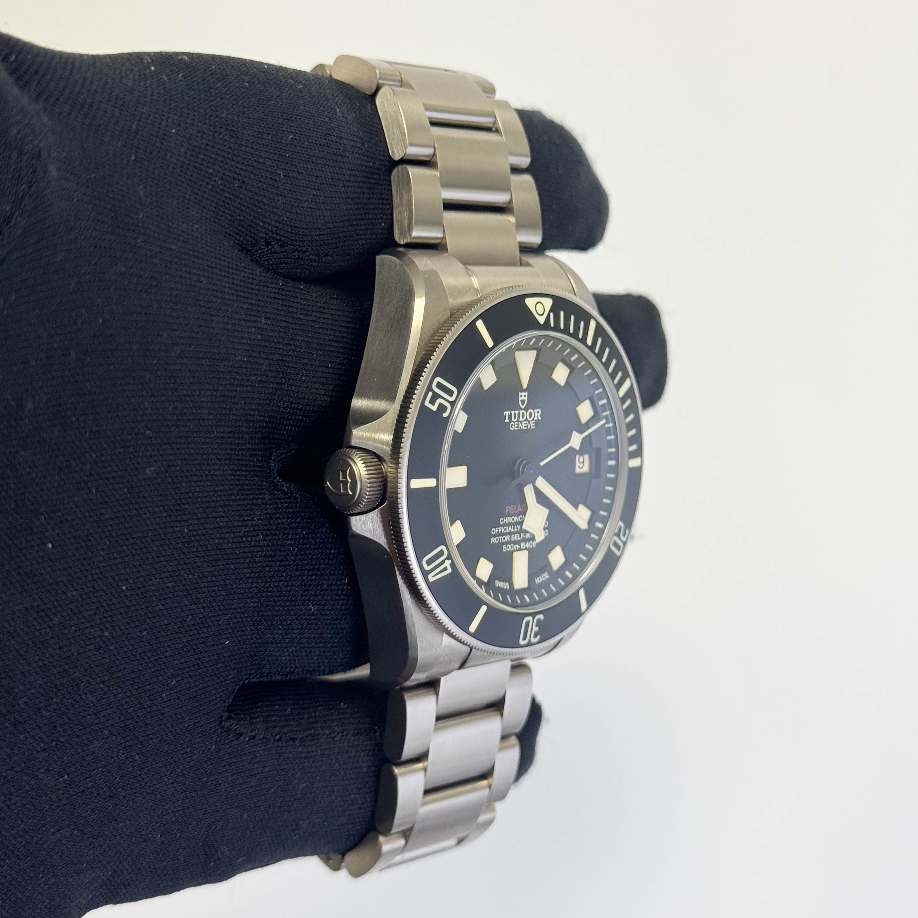 Tudor Pelagos Titanium 42mm Black Dial Watch Ref# 25610TNL - Happy Jewelers Fine Jewelry Lifetime Warranty