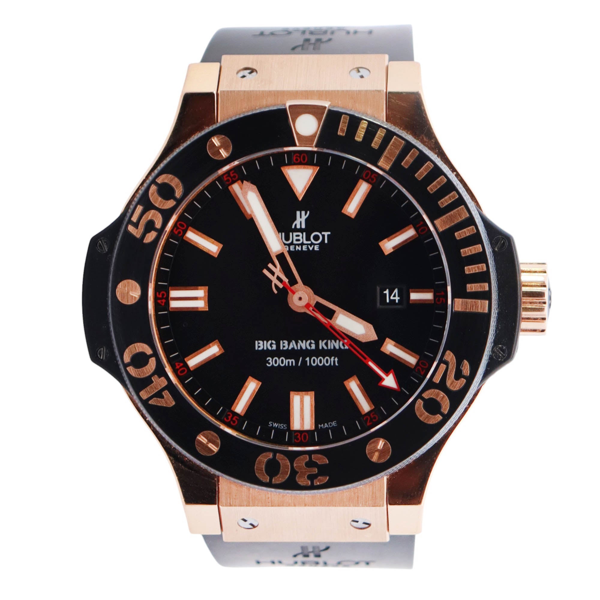 Hublot Big Bang 48mm Black Dial Watch Ref# 322.PM.100.RX - Happy Jewelers Fine Jewelry Lifetime Warranty