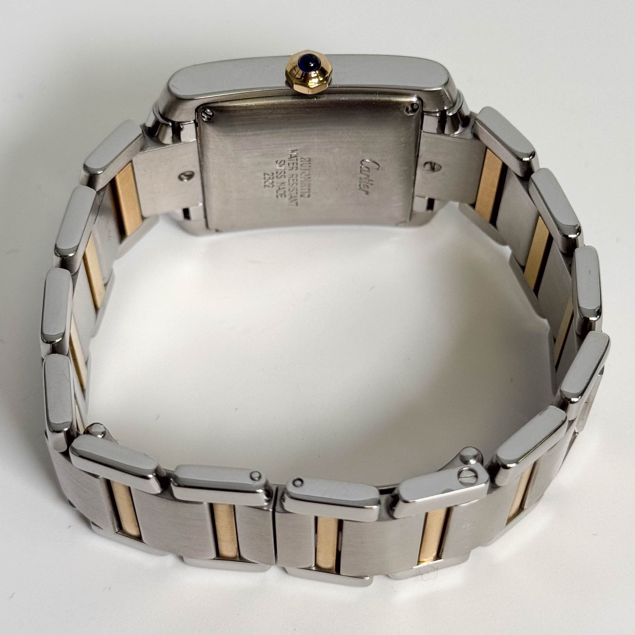 Cartier Tank Francaise Stainless Steel 32mm White Dial Watch Ref# W51005Q4 - Happy Jewelers Fine Jewelry Lifetime Warranty