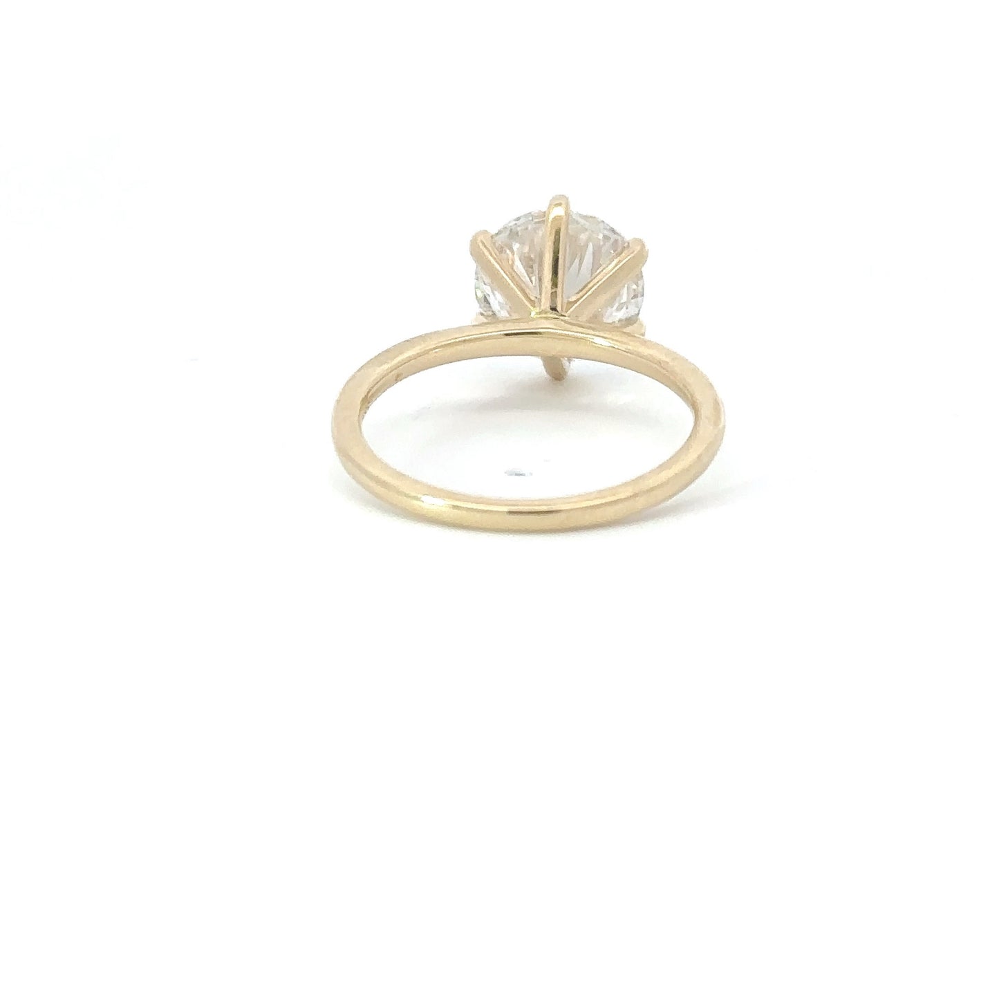 3.01 Carat Round Lab Created Diamond Engagement Ring - Happy Jewelers Fine Jewelry Lifetime Warranty